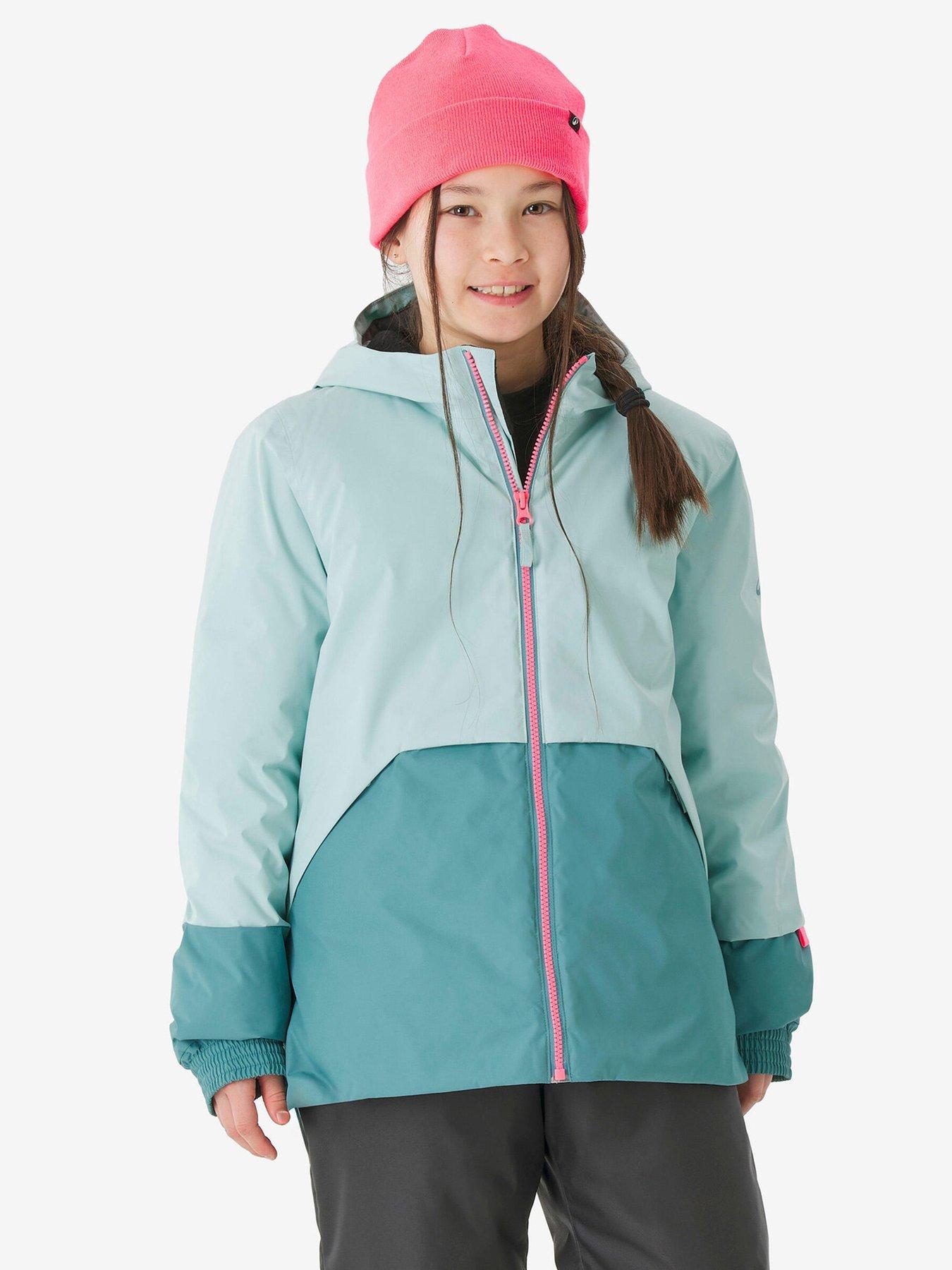 Image 1 of 7 of Decathlon Kids Ski Jacket 100 -turquoise