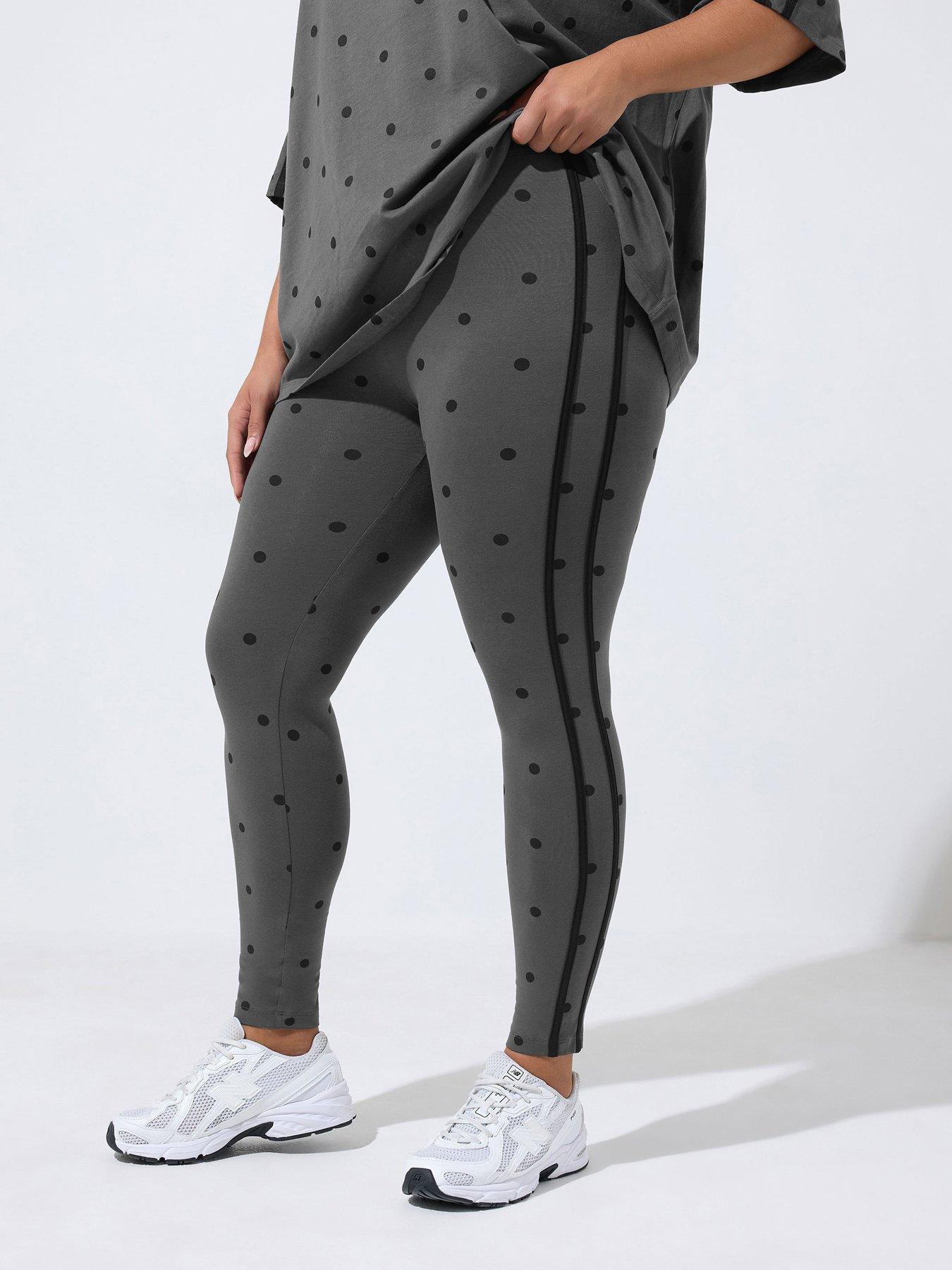 Image 1 of 4 of Yours Curve Polka Dot Active Legging