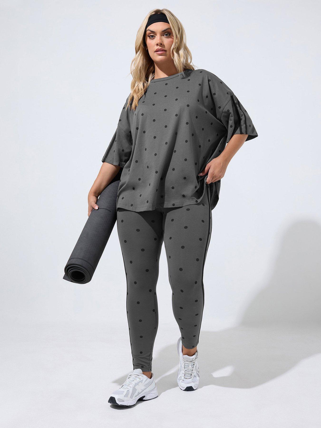 Image 3 of 4 of Yours Curve Polka Dot Active Legging