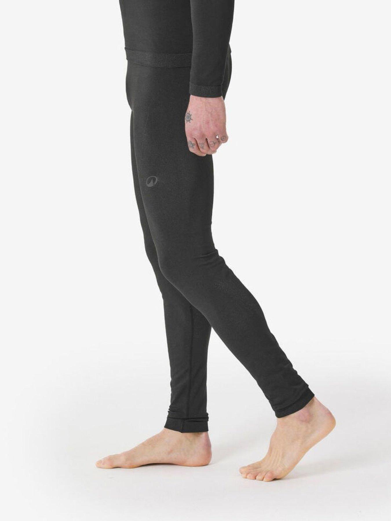 Image 5 of 6 of Decathlon Mens Base Layer Bottoms SKI 500 SEAMLESS - Black