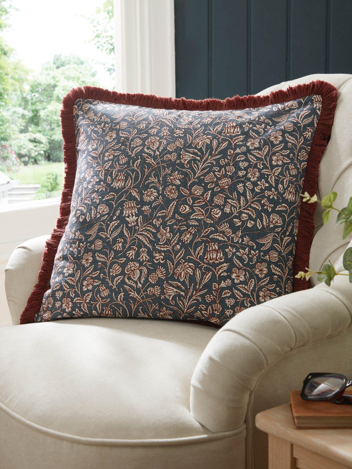 Laura Ashley Elmdon Microfibre Filled Cushion 50cm X 50cm