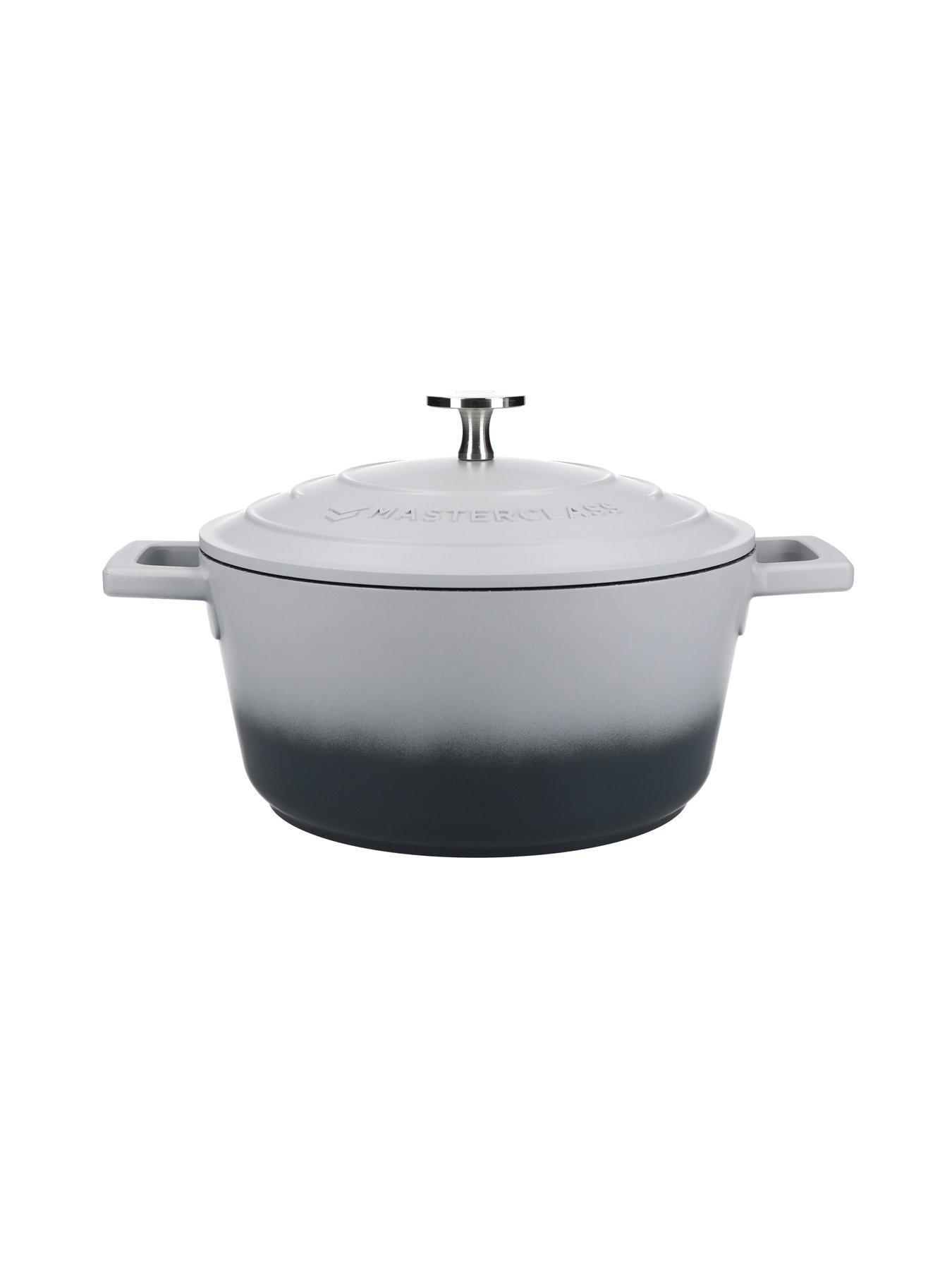 Image 3 of 7 of MasterClass 2.5 Litre Casserole Dish With Lid - Ombre Grey