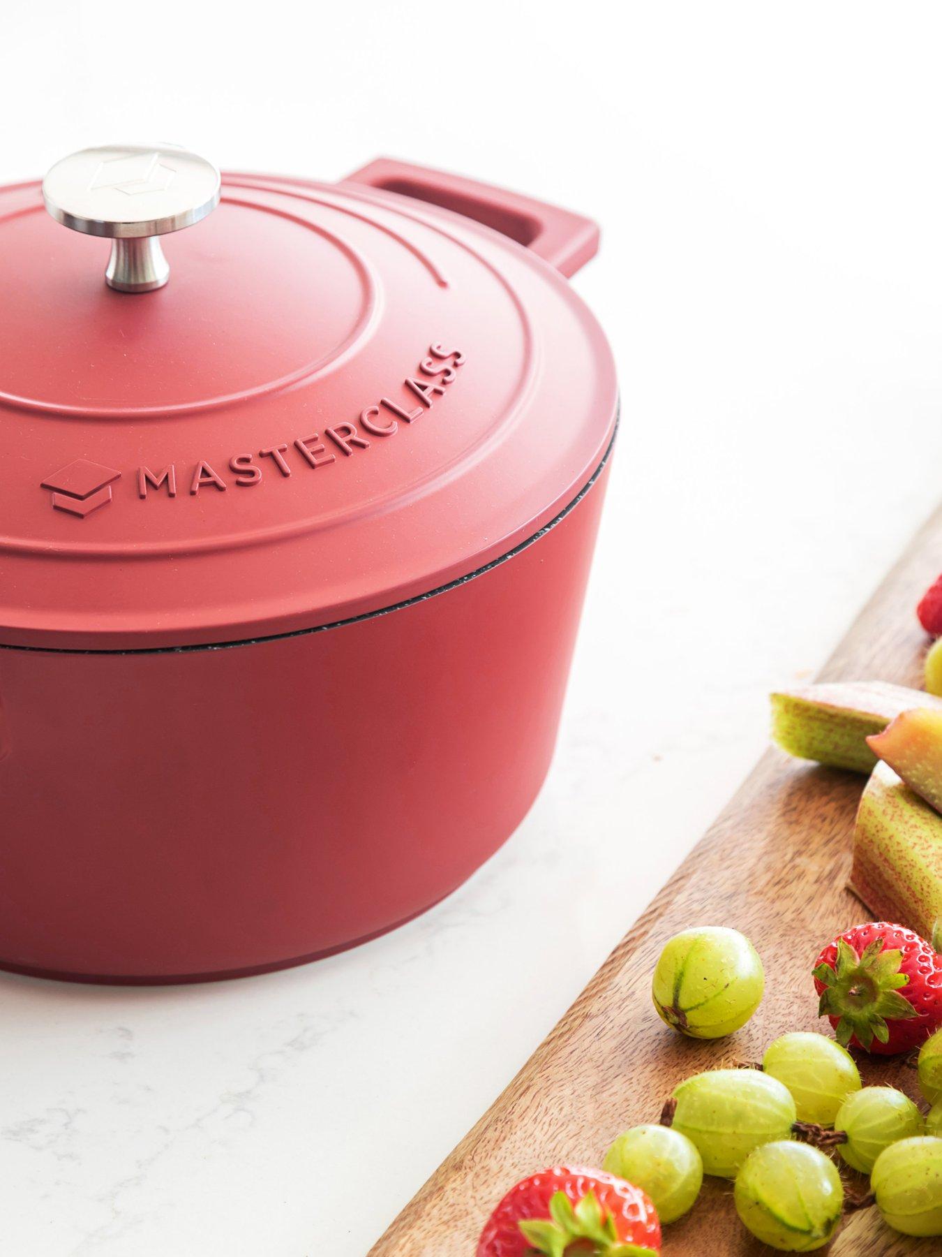 Image 1 of 7 of MasterClass 2.5 Litre Casserole Dish With Lid - Red