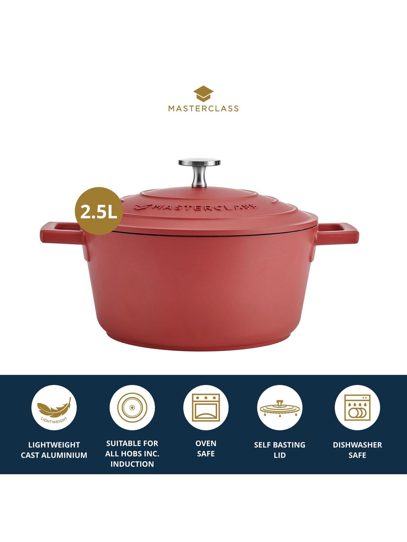 Image 5 of 7 of MasterClass 2.5 Litre Casserole Dish With Lid - Red