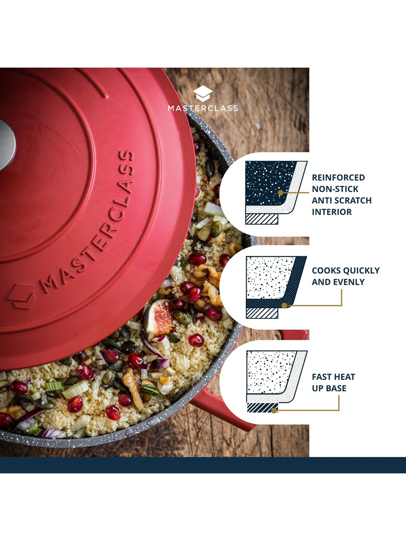 Image 6 of 7 of MasterClass 2.5 Litre Casserole Dish With Lid - Red