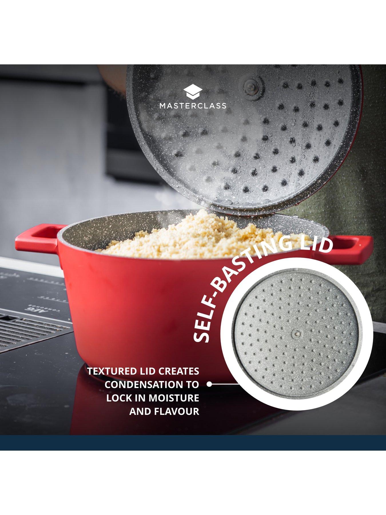 Image 7 of 7 of MasterClass 2.5 Litre Casserole Dish With Lid - Red