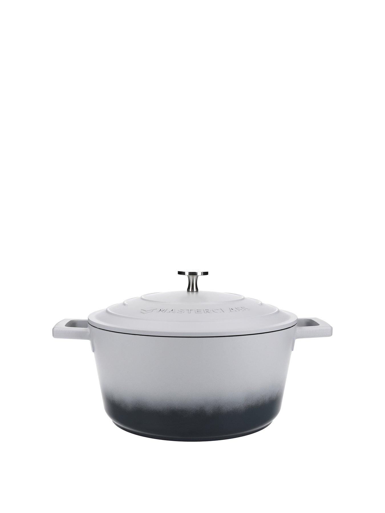 Image 2 of 7 of MasterClass 4 Litre Casserole Dish With Lid - Ombre Grey