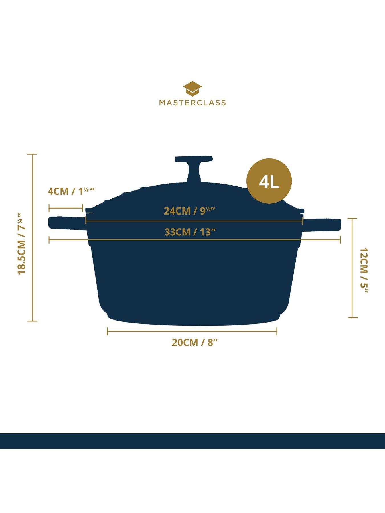 Image 6 of 7 of MasterClass 4 Litre Casserole Dish With Lid - Ombre Grey