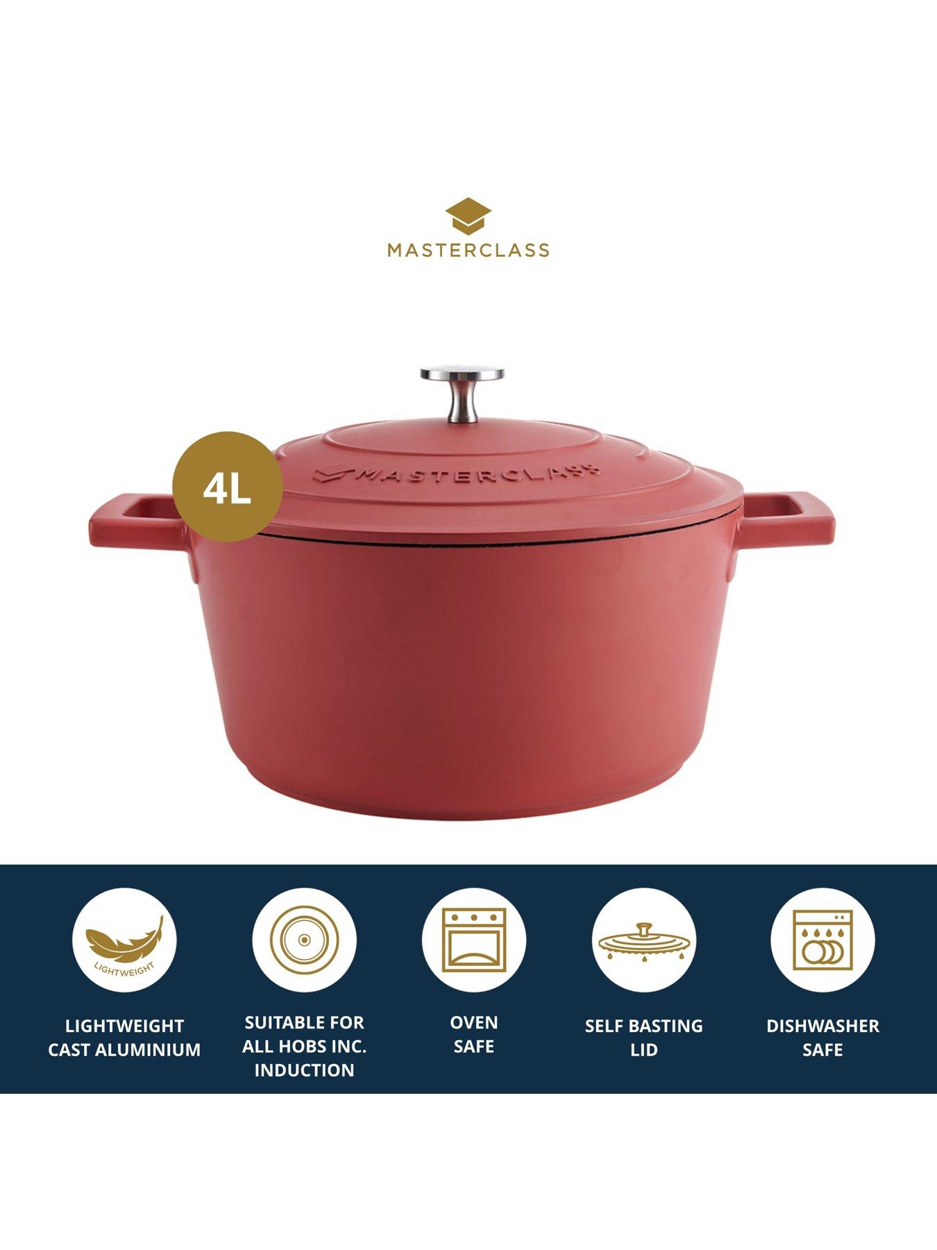 Image 5 of 7 of MasterClass 4 Litre Casserole Dish With Lid - Red