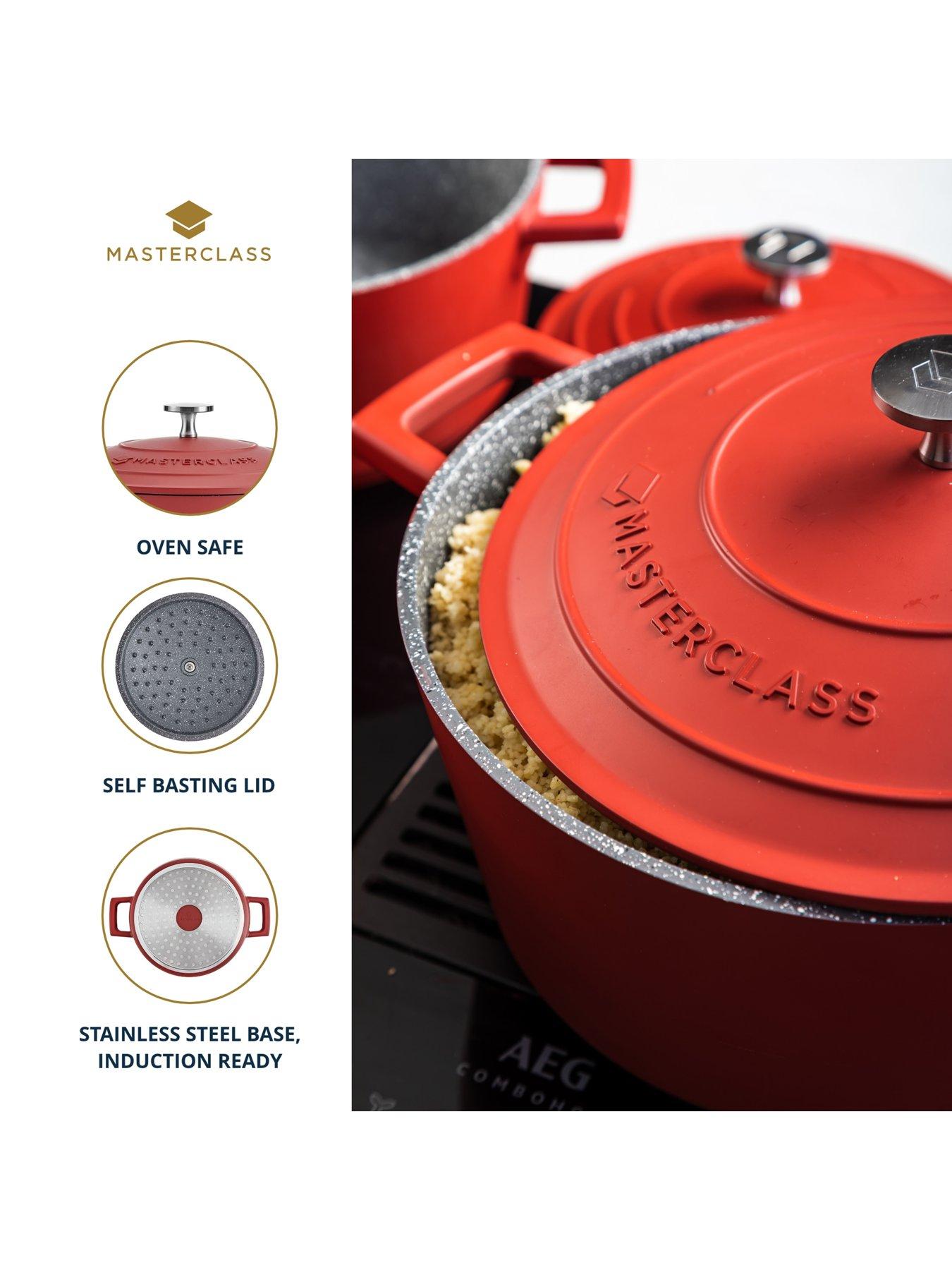Image 6 of 7 of MasterClass 4 Litre Casserole Dish With Lid - Red