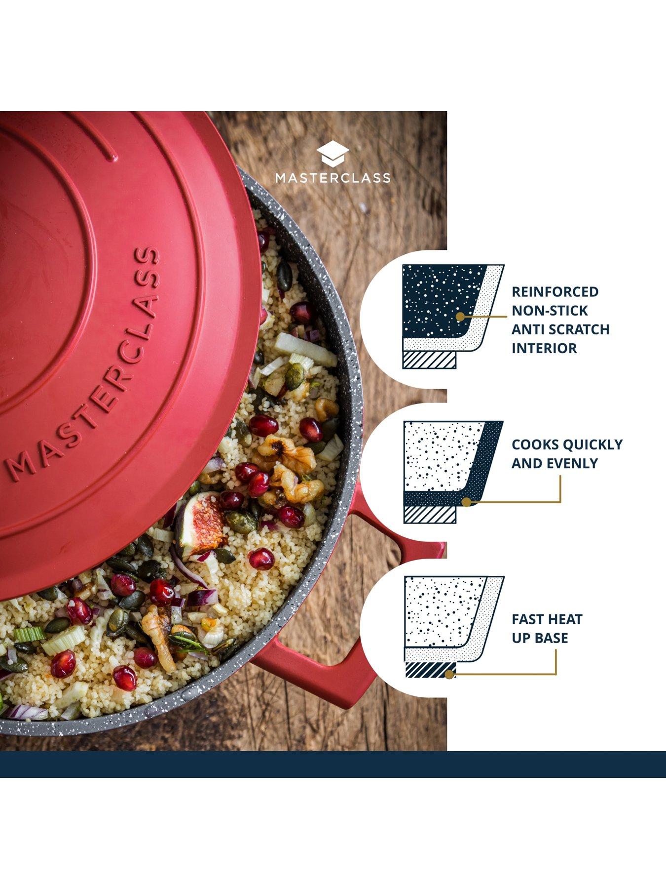 Image 7 of 7 of MasterClass 4 Litre Casserole Dish With Lid - Red