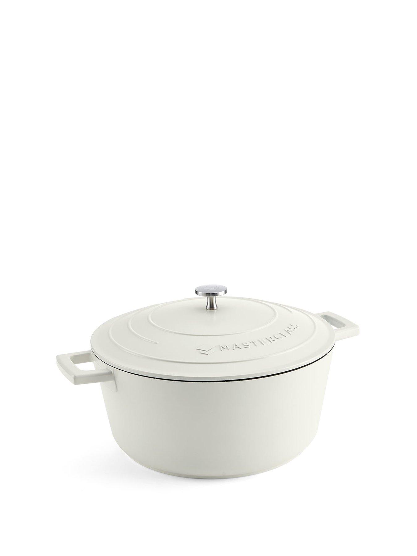 Image 2 of 8 of MasterClass Large 5 Litre Casserole Dish With Lid - Cream