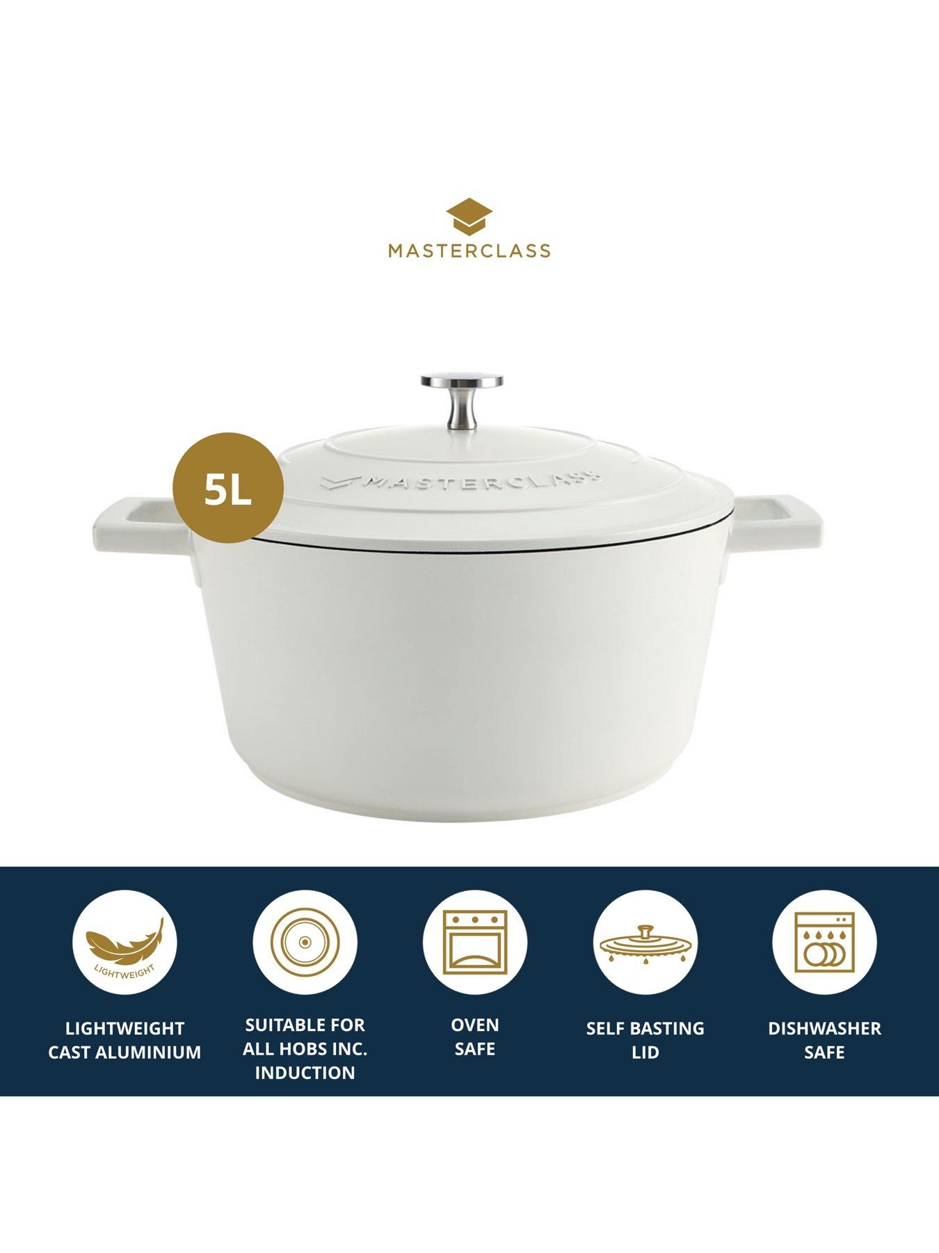 Image 5 of 8 of MasterClass Large 5 Litre Casserole Dish With Lid - Cream