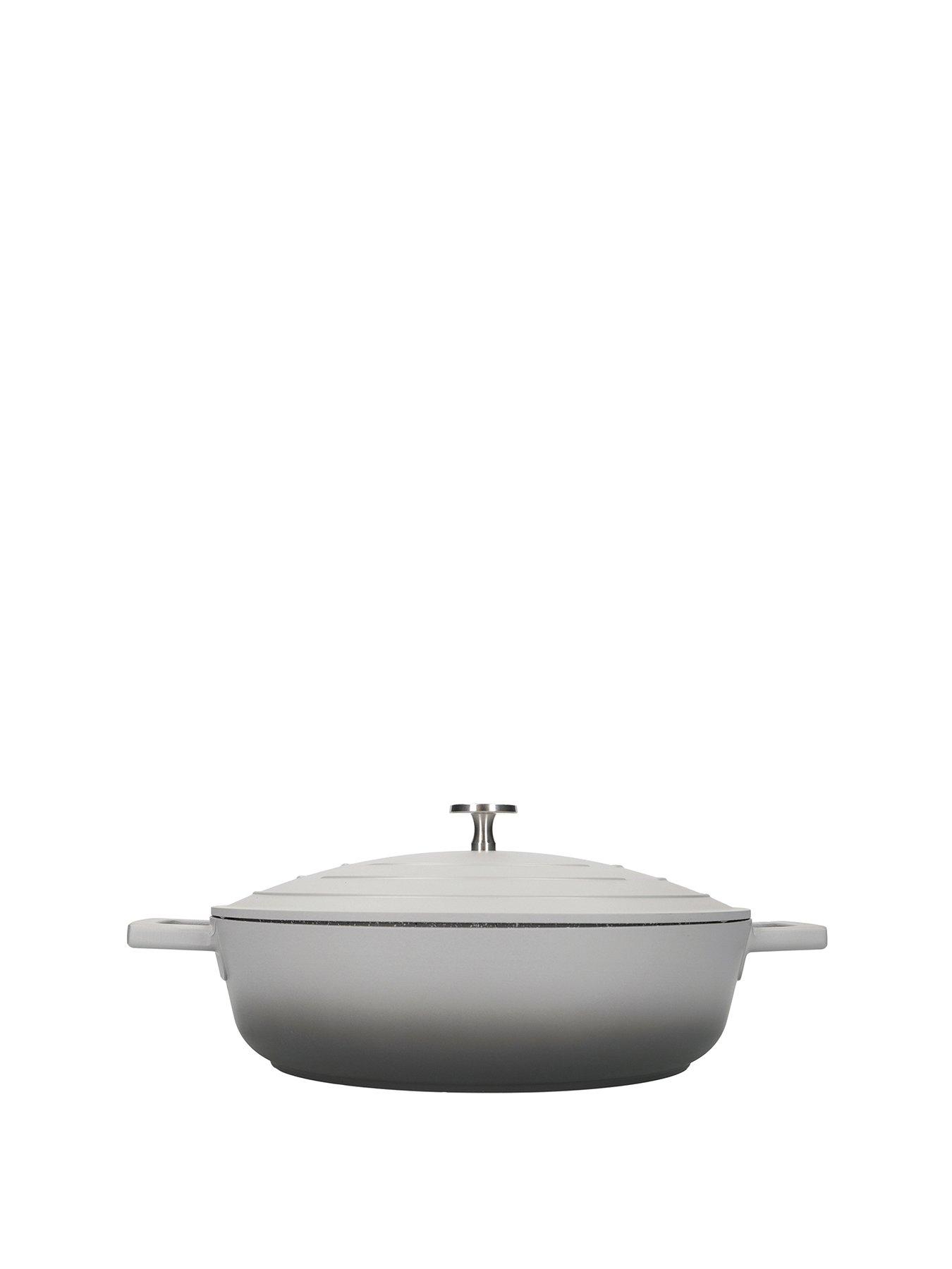 Image 2 of 7 of MasterClass Shallow 4 Litre Casserole Dish With Lid - Ombre Grey
