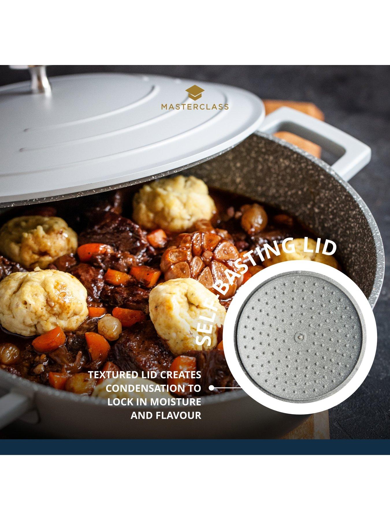 Image 4 of 7 of MasterClass Shallow 4 Litre Casserole Dish With Lid - Ombre Grey