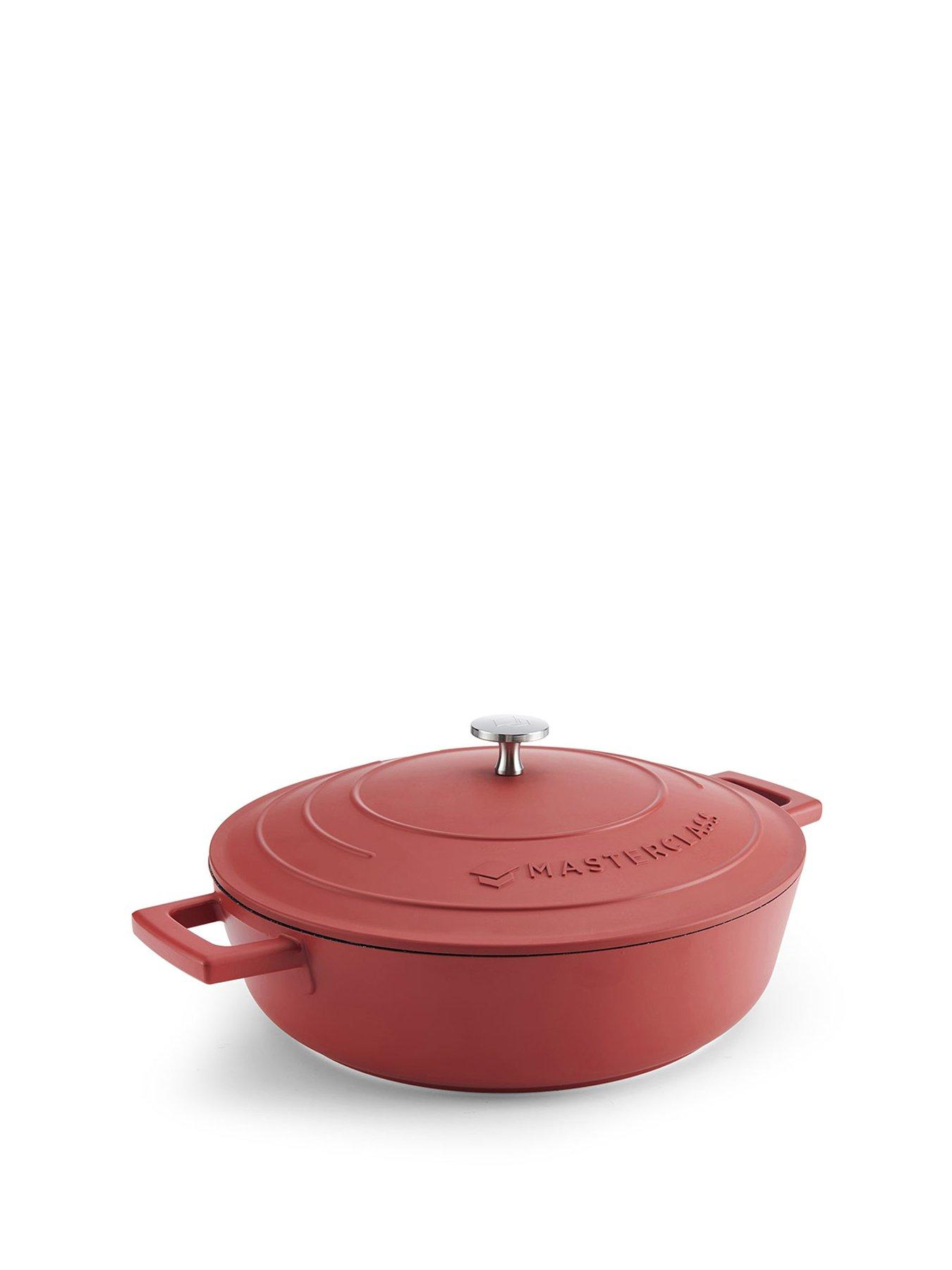 Image 2 of 8 of MasterClass Shallow 4 Litre Casserole Dish With Lid - Red