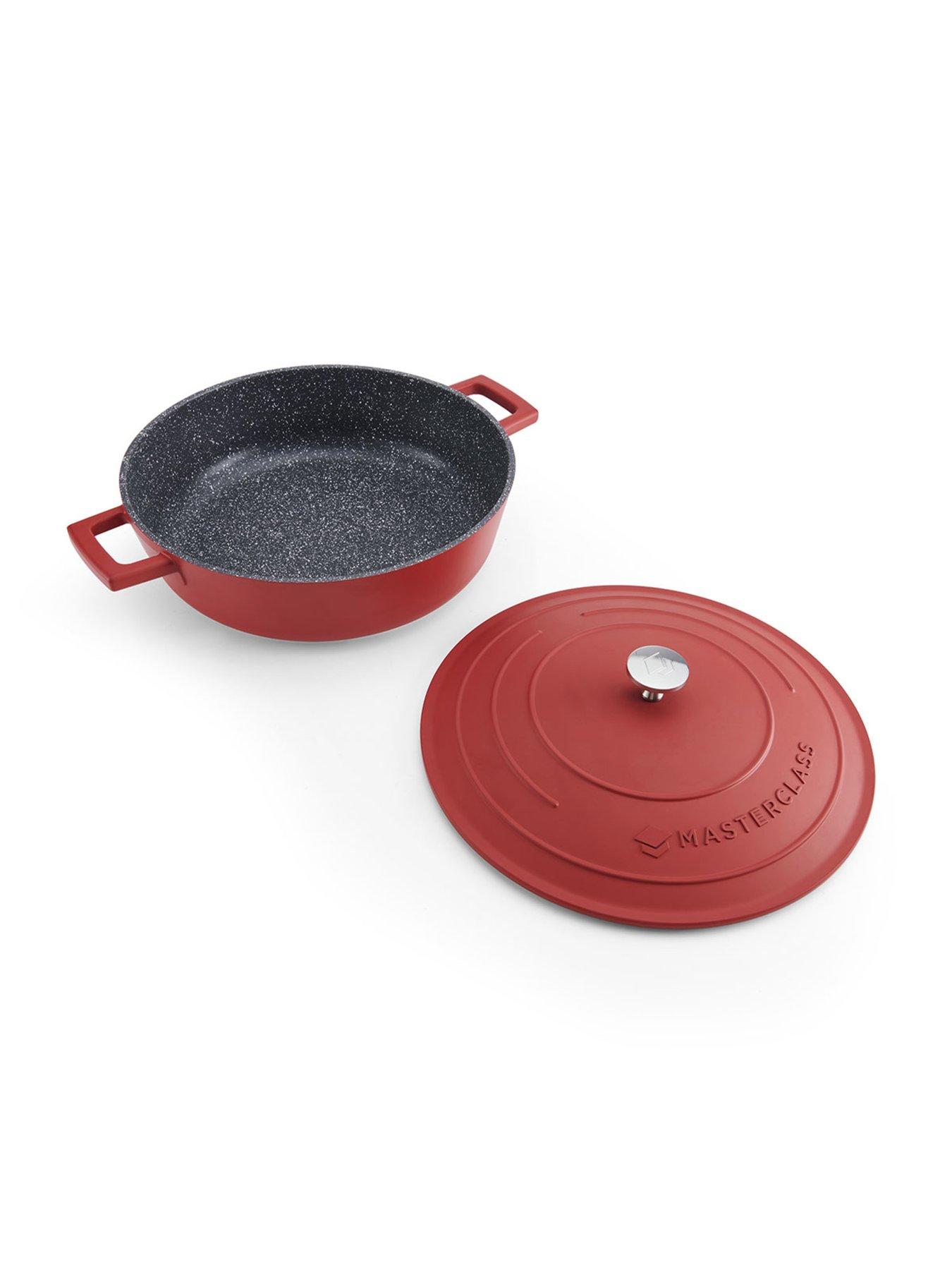 Image 3 of 8 of MasterClass Shallow 4 Litre Casserole Dish With Lid - Red