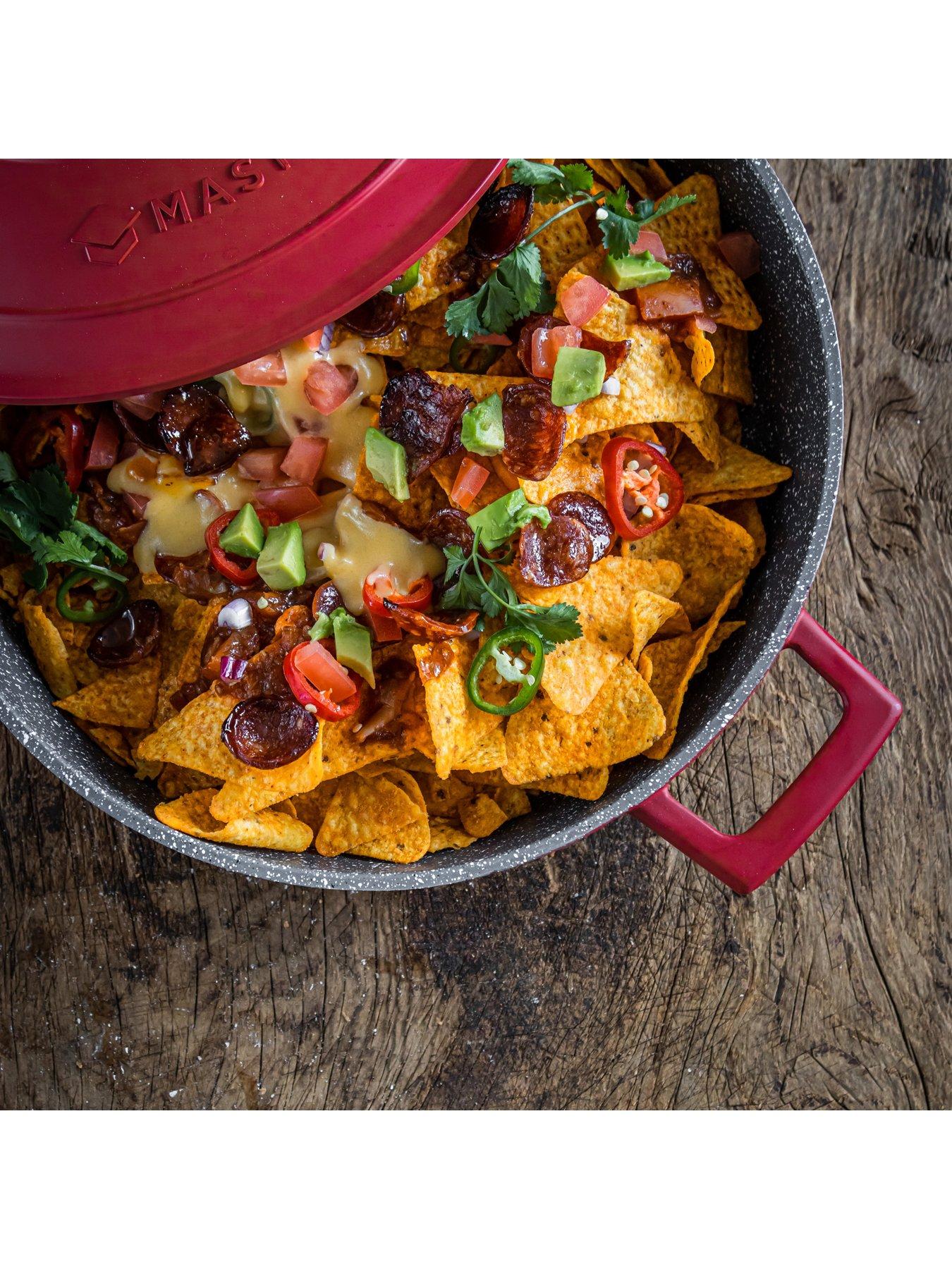 Image 5 of 8 of MasterClass Shallow 4 Litre Casserole Dish With Lid - Red