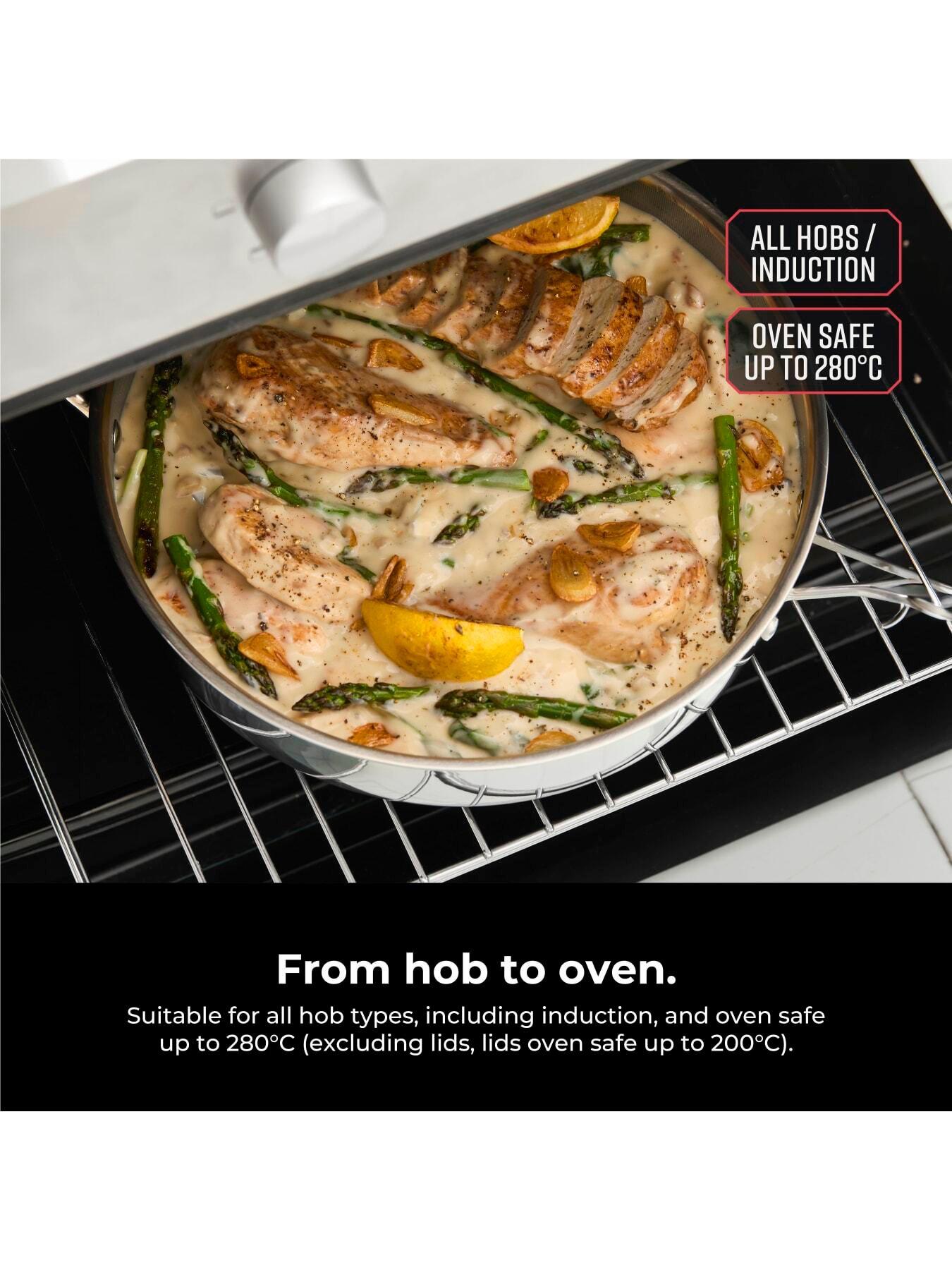 Image 6 of 6 of Tower Ti-Clad 3 Piece Essential Pan Set, 18cm Saucepan, 24cm Frying Pan, 28cm Multi-Pan