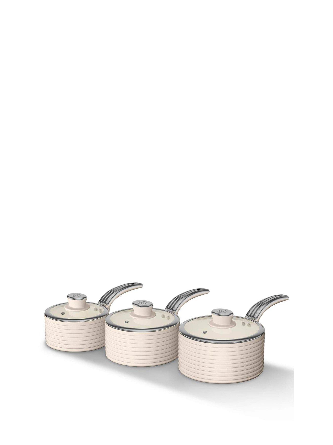 Image 2 of 5 of Swan 5 Piece Cookware Set Cream