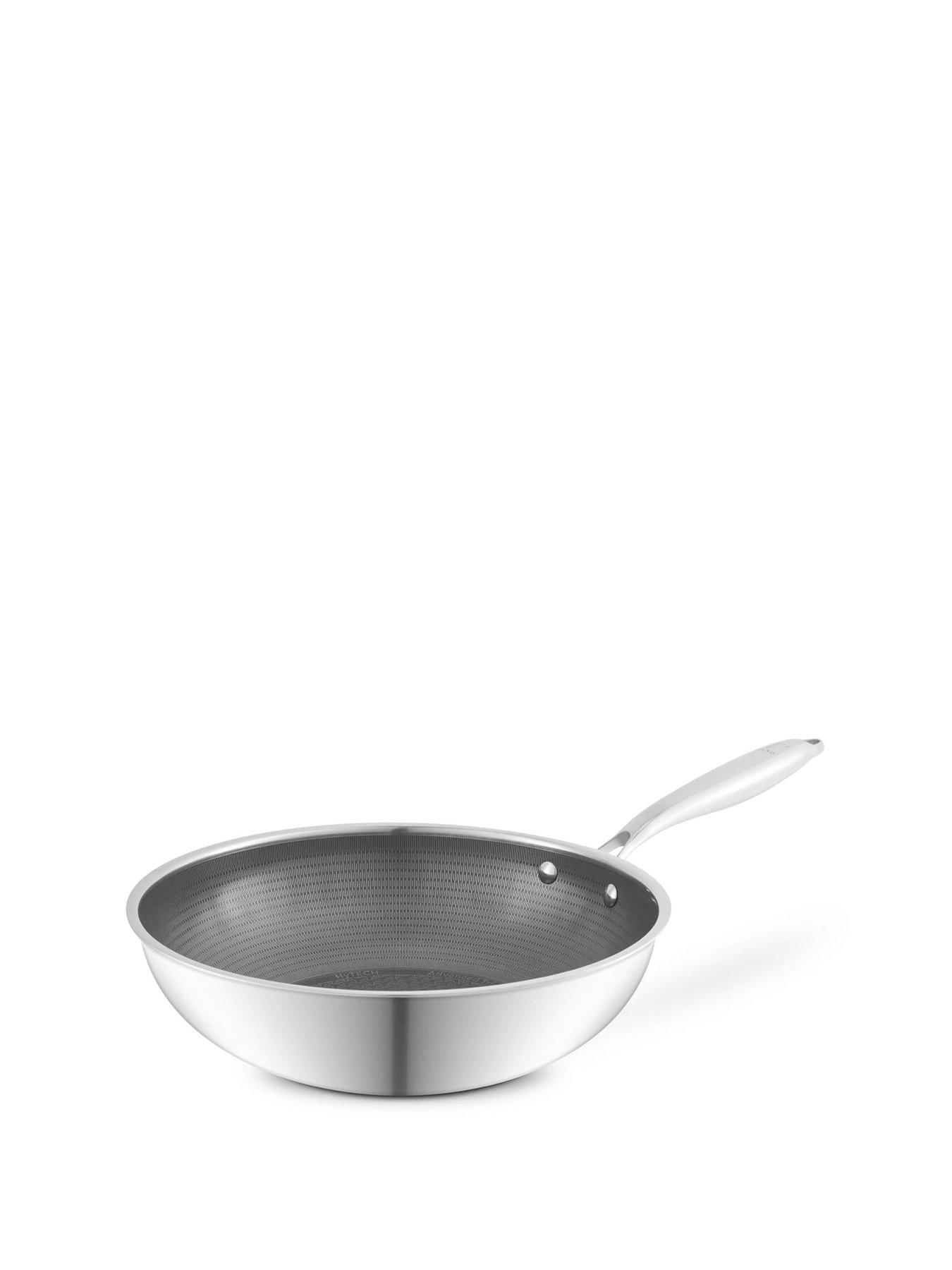 Image 2 of 8 of Tower Ti-Clad 28cm Hybrid Wok, Titanium-Infused Tri-Ply Induction, Non-Stick