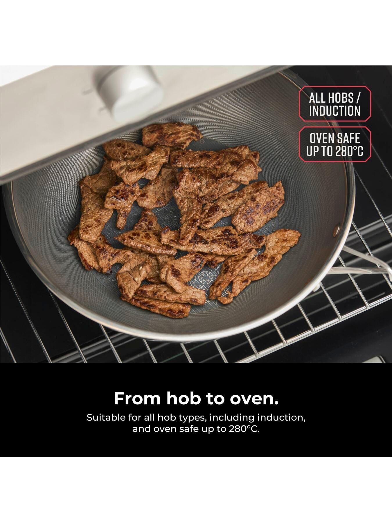 Image 6 of 8 of Tower Ti-Clad 28cm Hybrid Wok, Titanium-Infused Tri-Ply Induction, Non-Stick