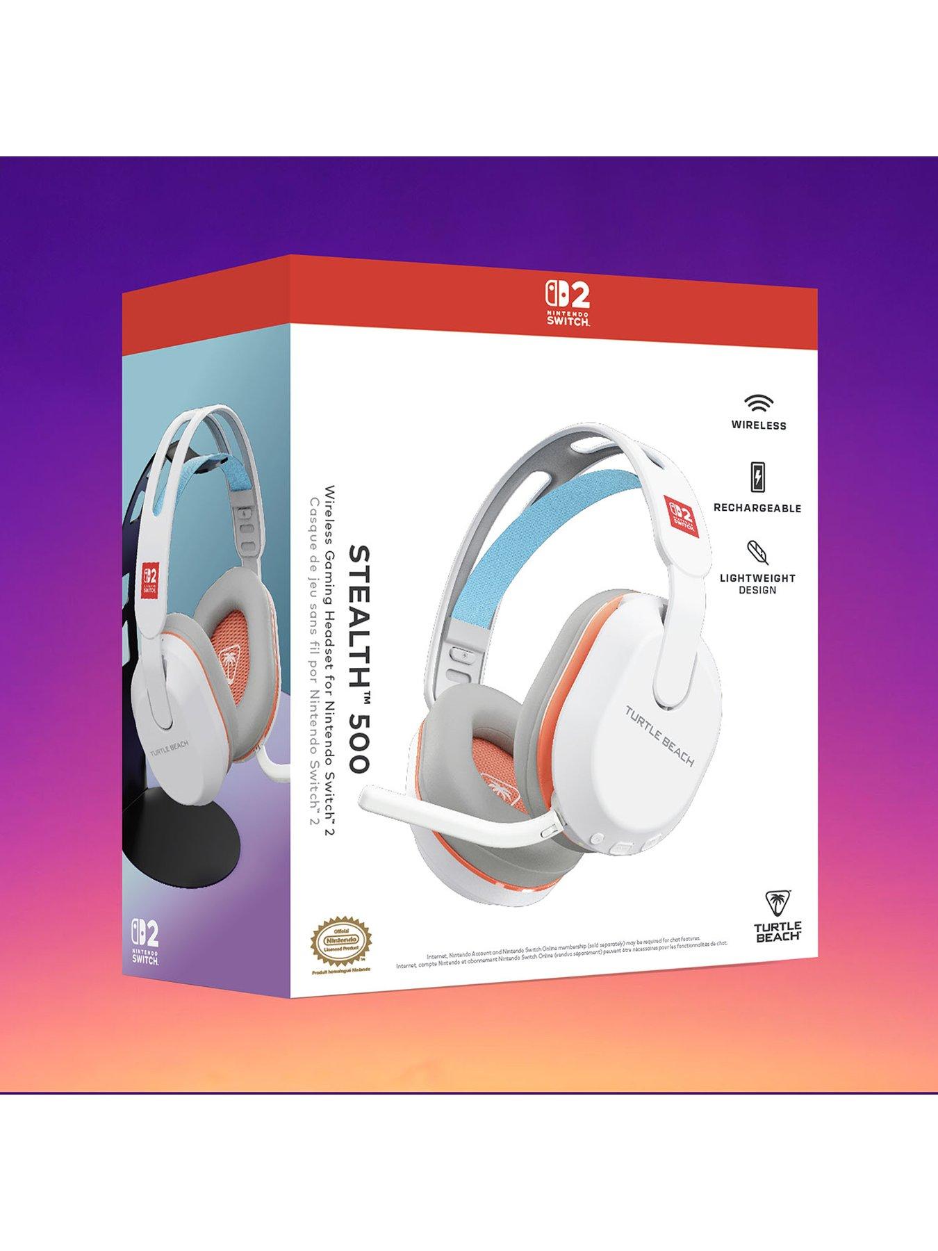 Image 2 of 7 of Turtle Beach Stealth 500 Wireless Gaming Headset for Nintendo Switch 2 - White