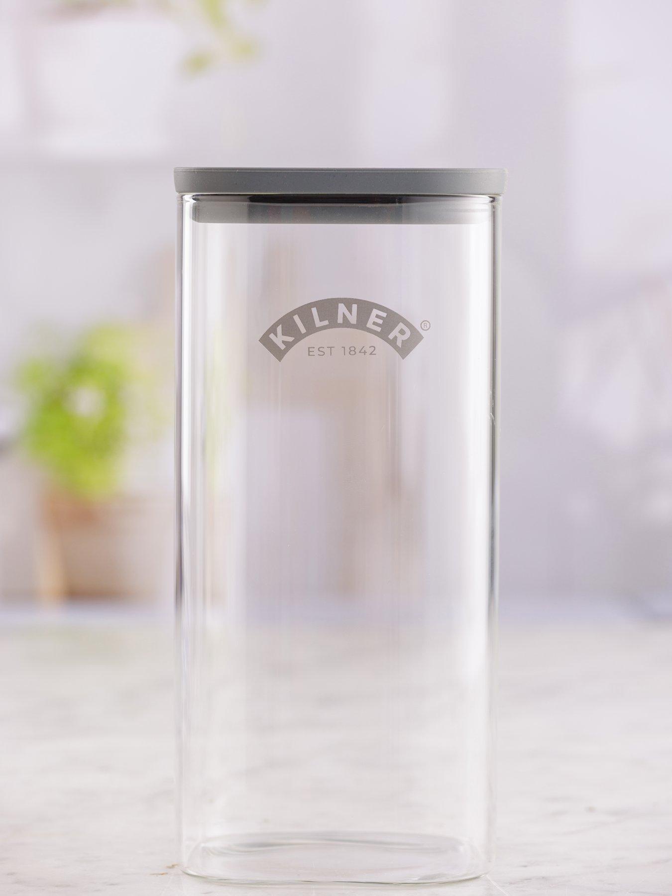 Image 4 of 4 of KILNER Fresh Storage 1.5L&nbsp;Square Jar&nbsp;Set of&nbsp;2