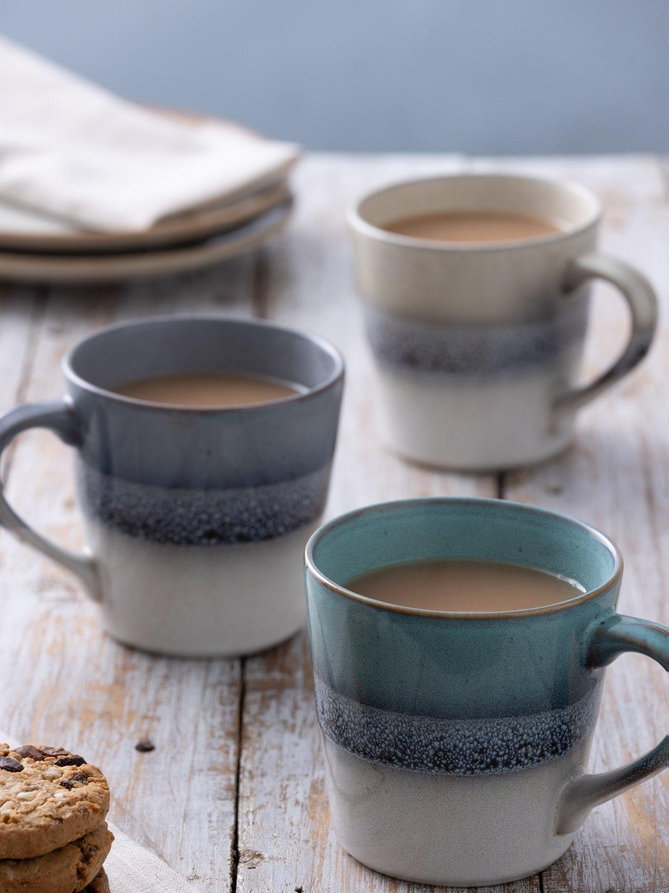 Mason Cash Set Of 2 Reactive Fade Mugs Blue