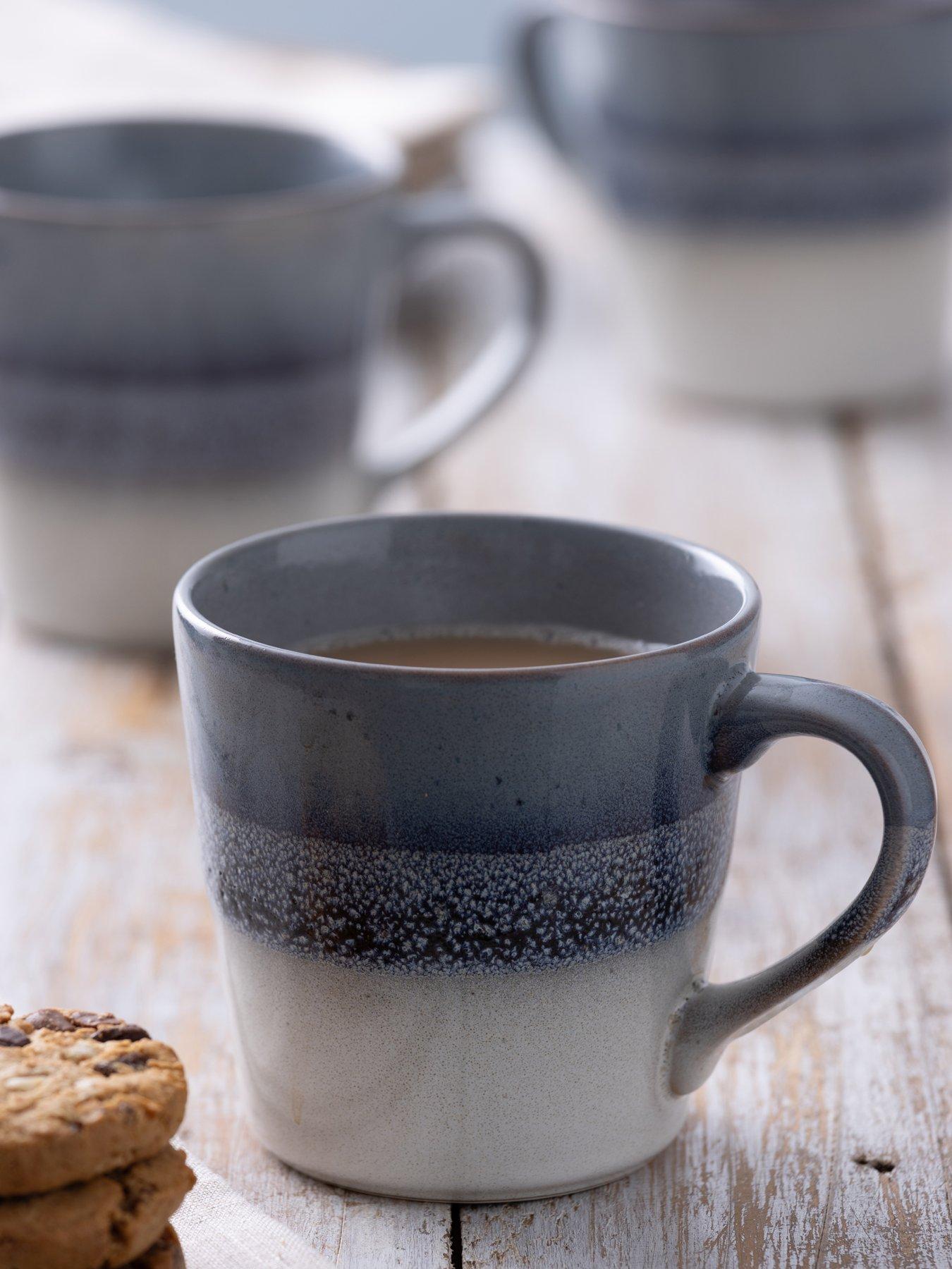 Mason Cash Set Of 2 Reactive Fade Mugs Grey