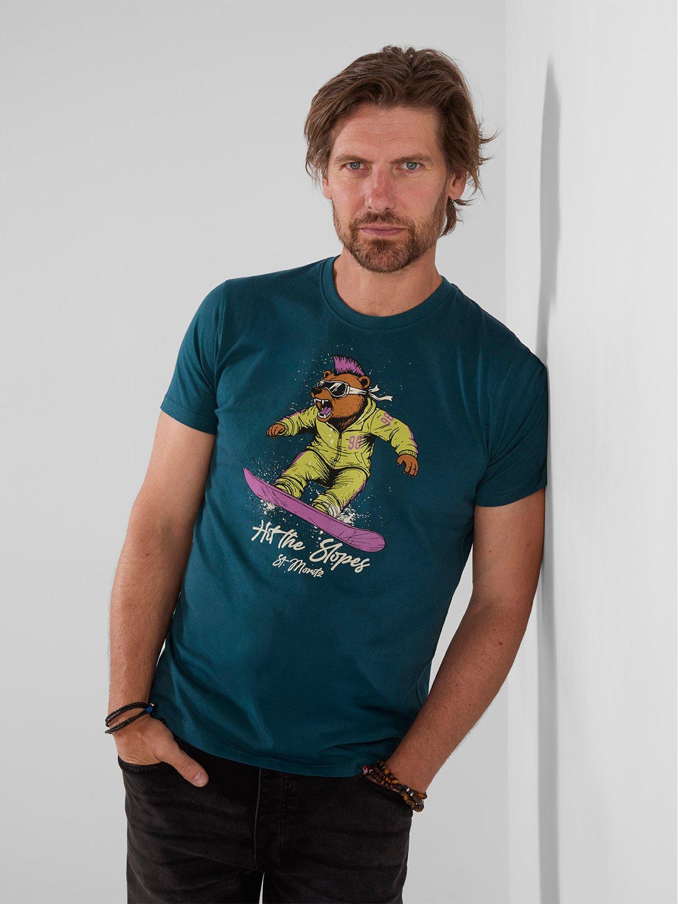 Image 1 of 5 of Joe Browns Bear On A Board T-shirt