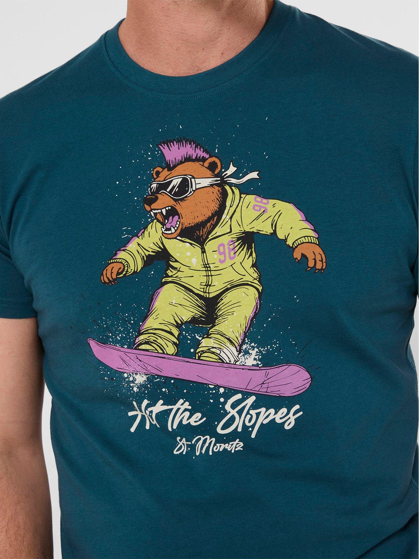 Image 4 of 5 of Joe Browns Bear On A Board T-shirt