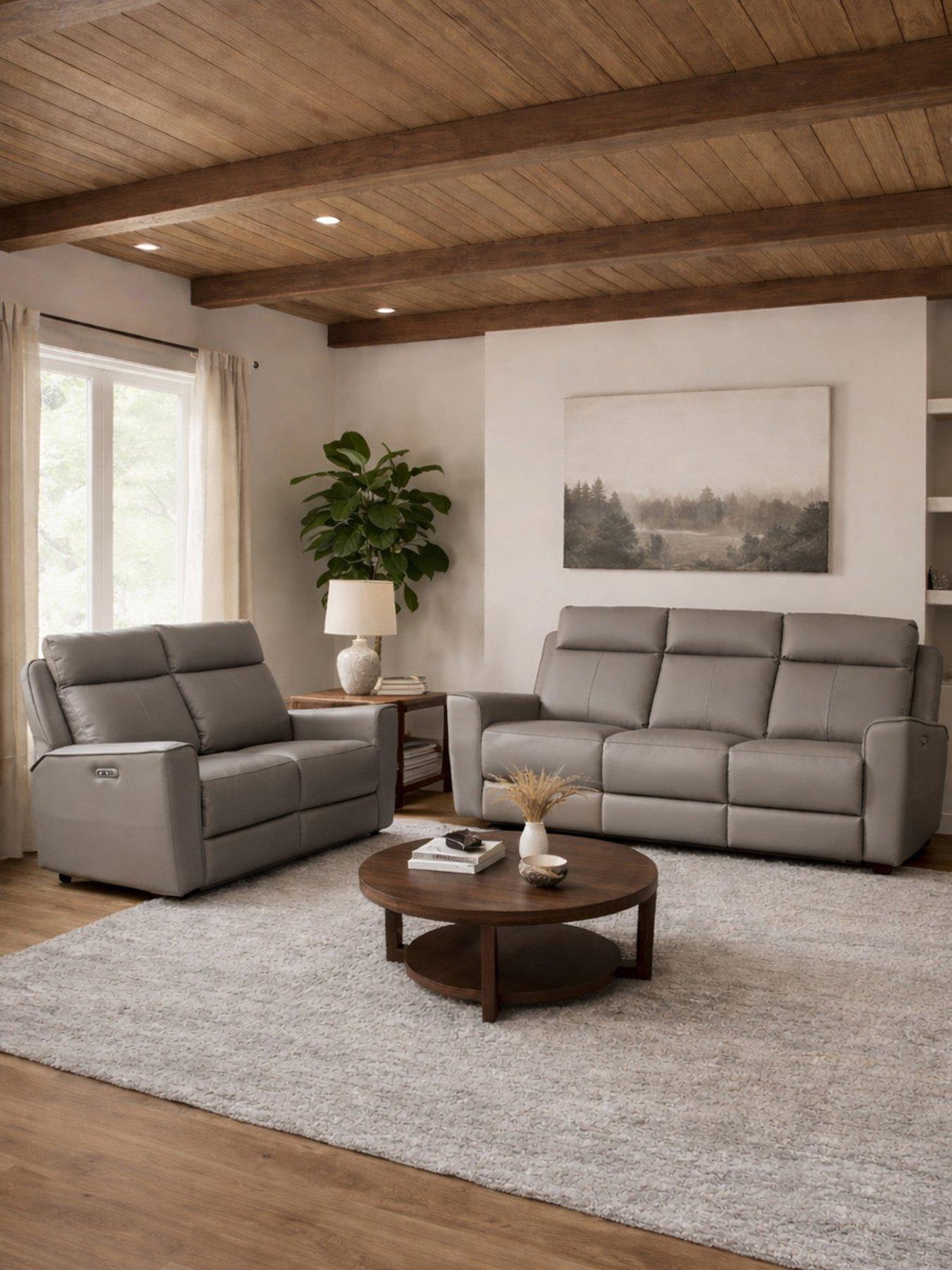 Aspire Elmhurst Leather Power Recliner - 2 + 3 Seater