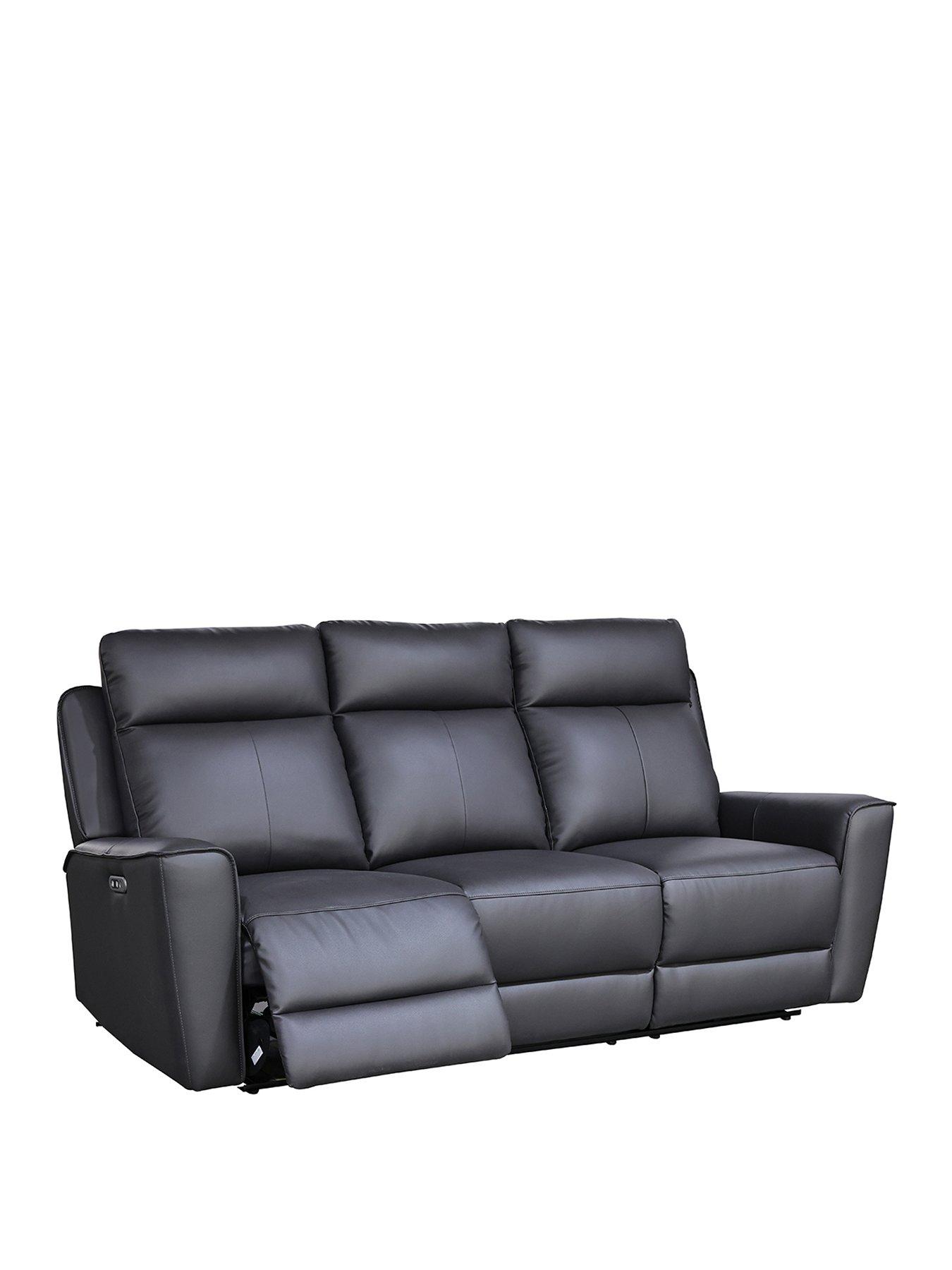 Image 2 of 8 of Aspire Elmhurst Leather Power Recliner - 2 + 3 Seater