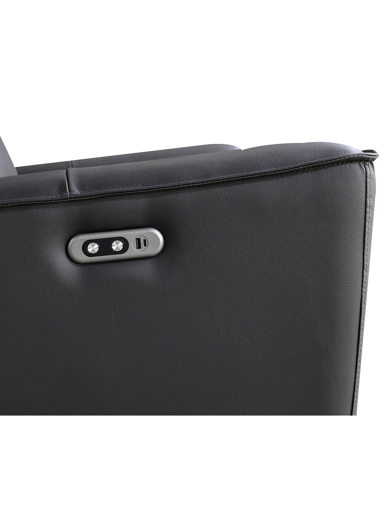 Image 7 of 8 of Aspire Elmhurst Leather Power Recliner - 2 + 3 Seater