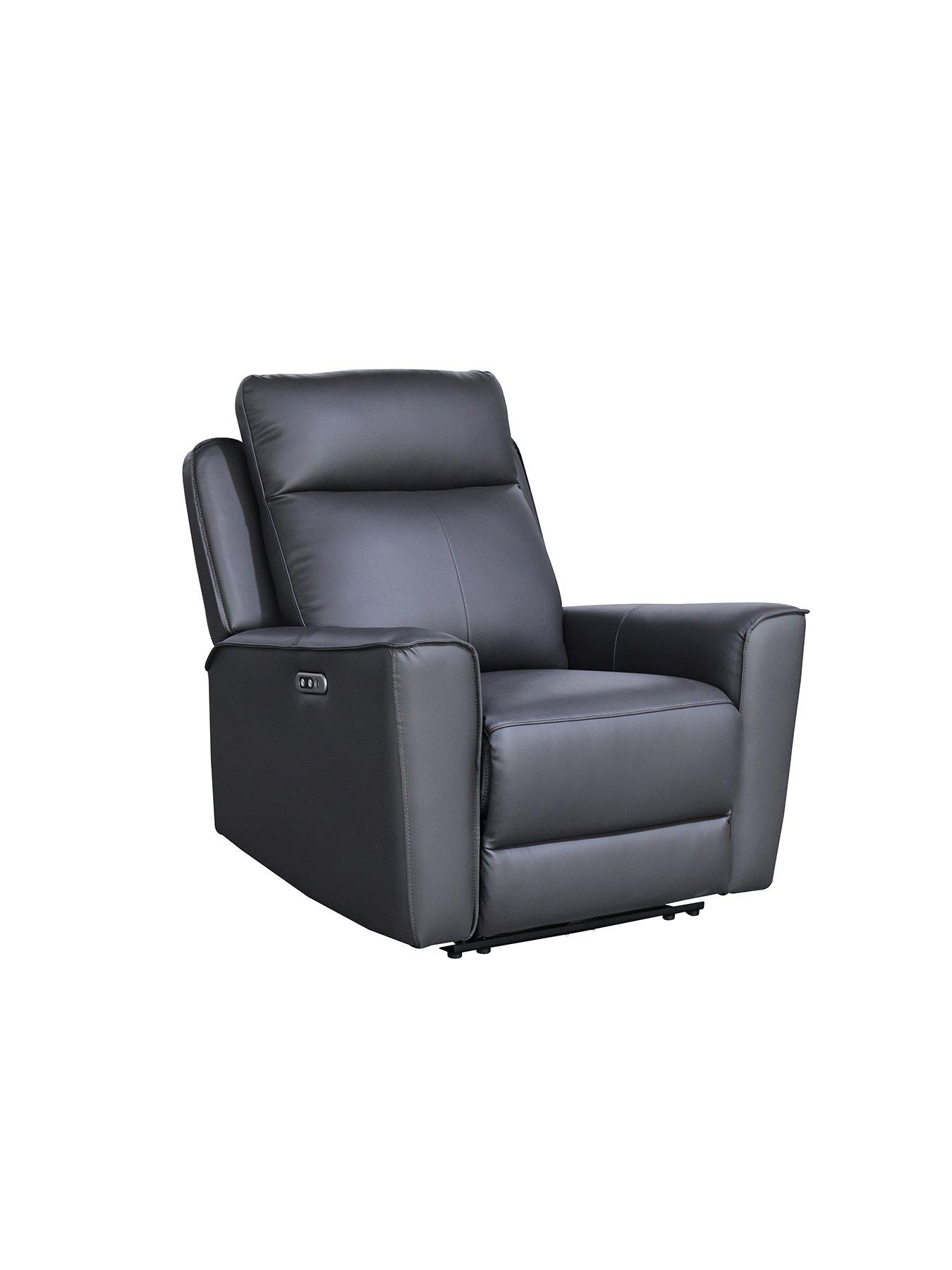 Image 3 of 7 of Aspire Elmhurst Leather Power Recliner - Armchair