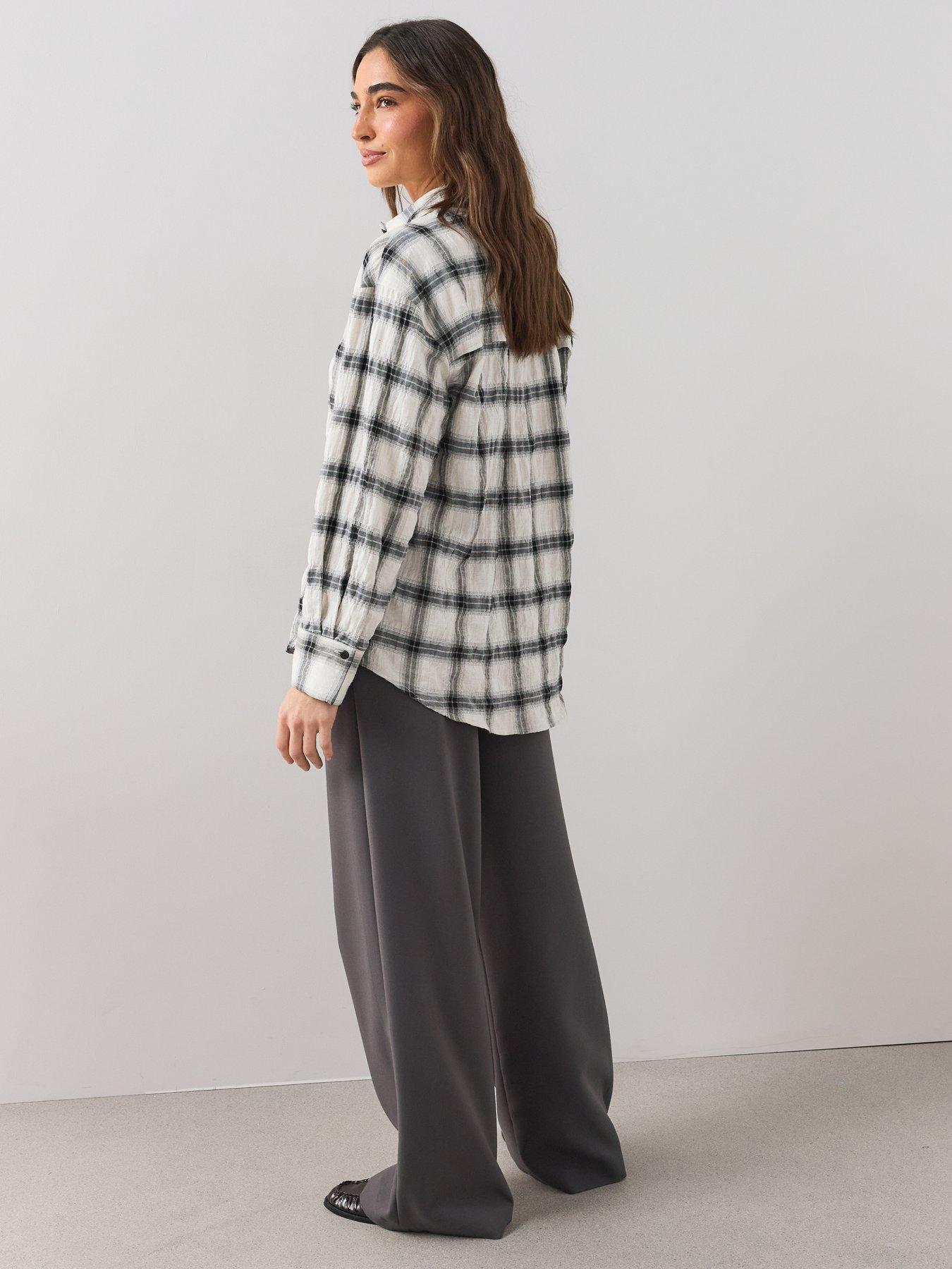 Image 5 of 6 of The Very Collection Oversized Check Shirt