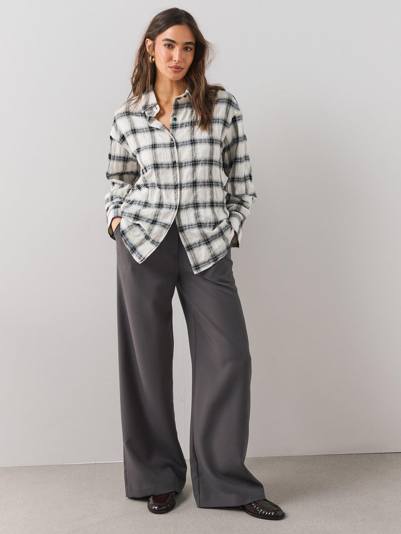 Image 6 of 6 of The Very Collection Oversized Check Shirt