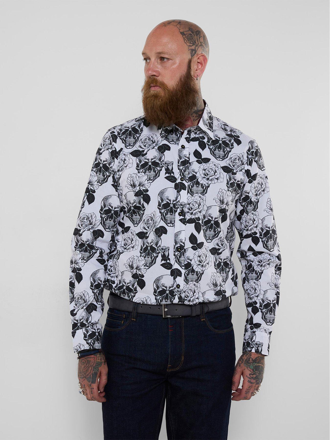 Joe Browns Monochrome Skull Print Shirt