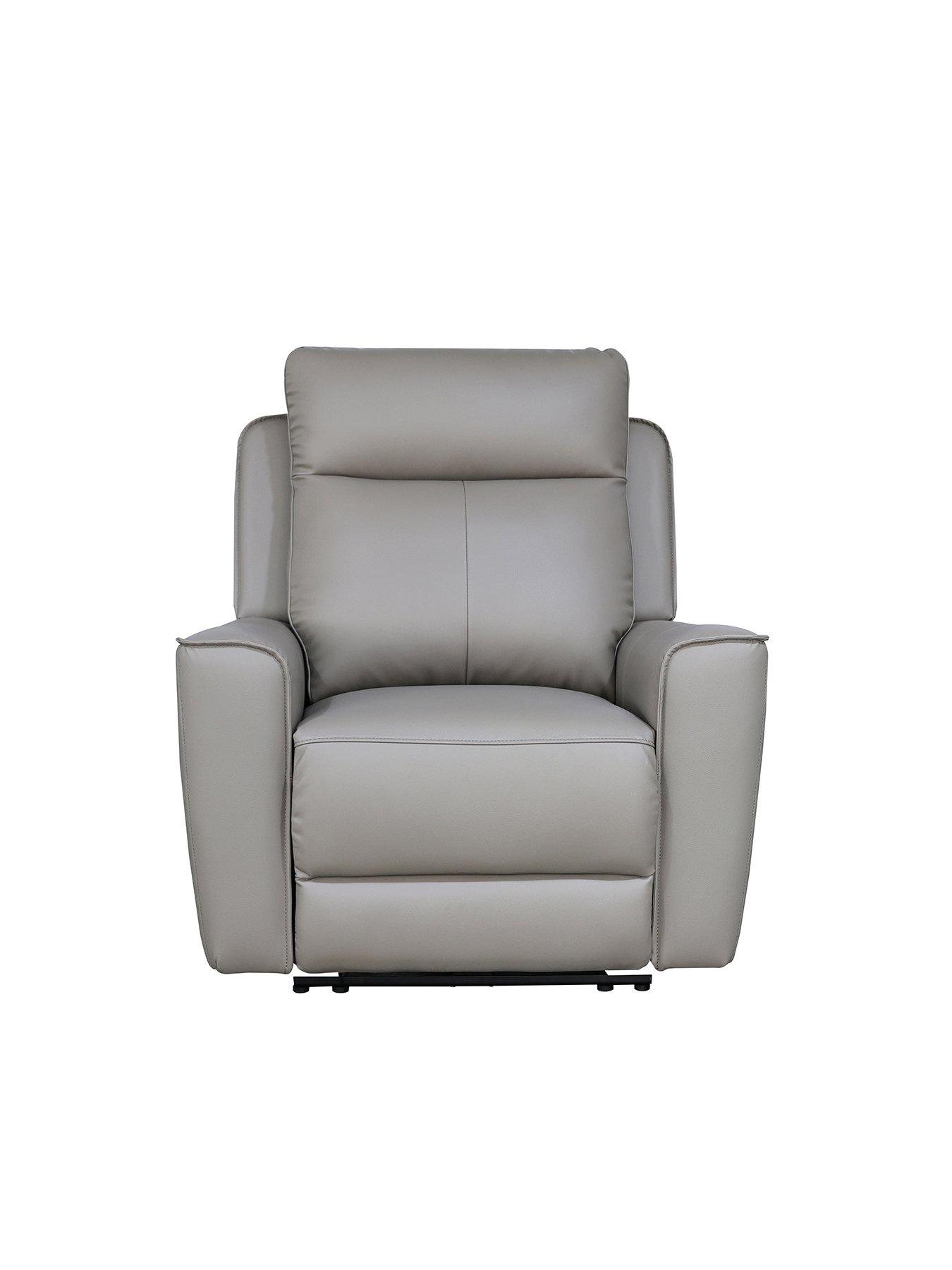 Image 3 of 7 of Aspire Elmhurst Leather Power Recliner - Armchair