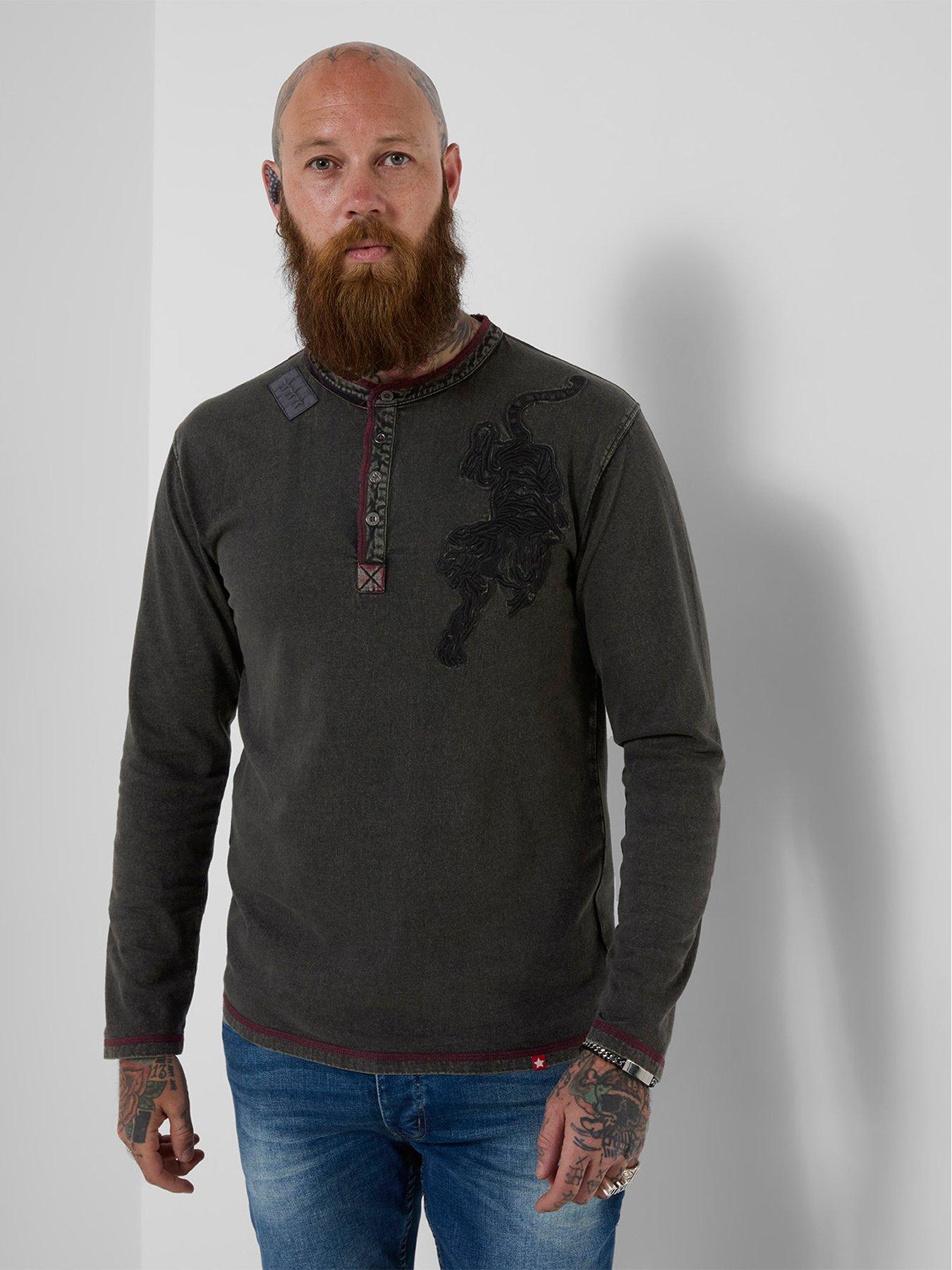 Joe Browns Tiger Embroidered Henley