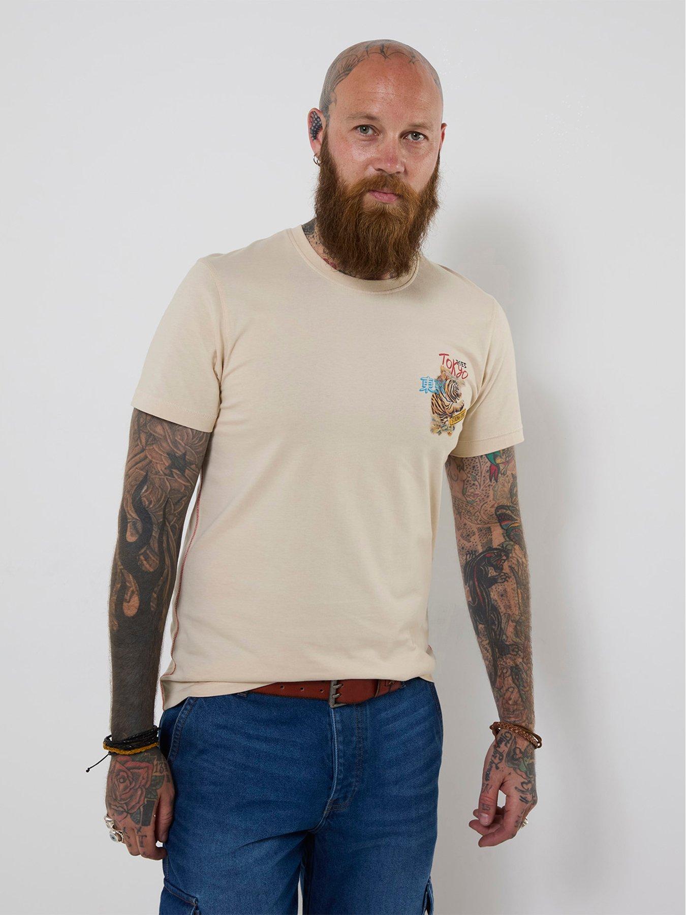 Joe Browns Tiger V Dragon Back Print T-shirt