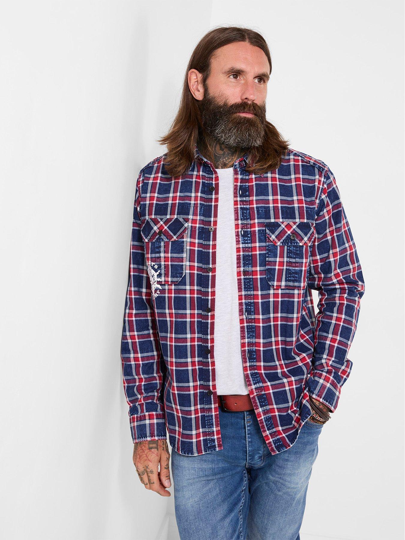 Image 1 of 7 of Joe Browns Brilliant Back Print Check Shirt