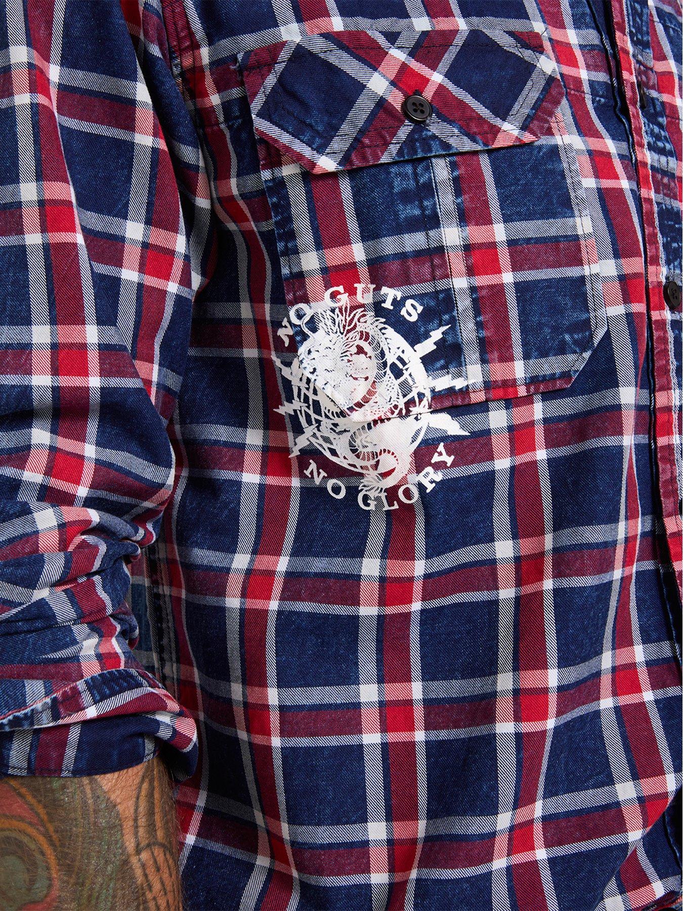 Image 4 of 7 of Joe Browns Brilliant Back Print Check Shirt
