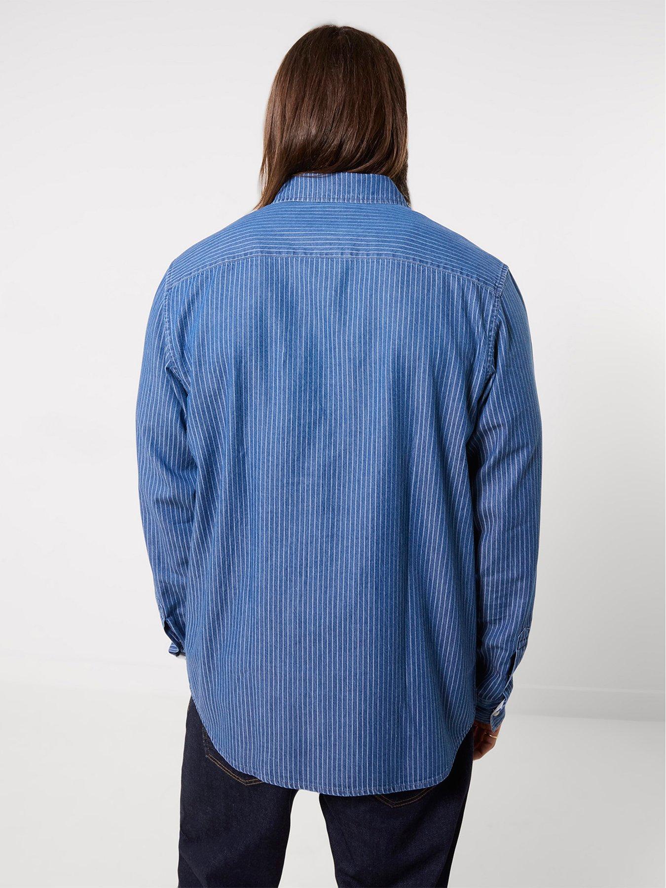 Image 2 of 6 of Joe Browns Yardline Stripe Denim Shirt