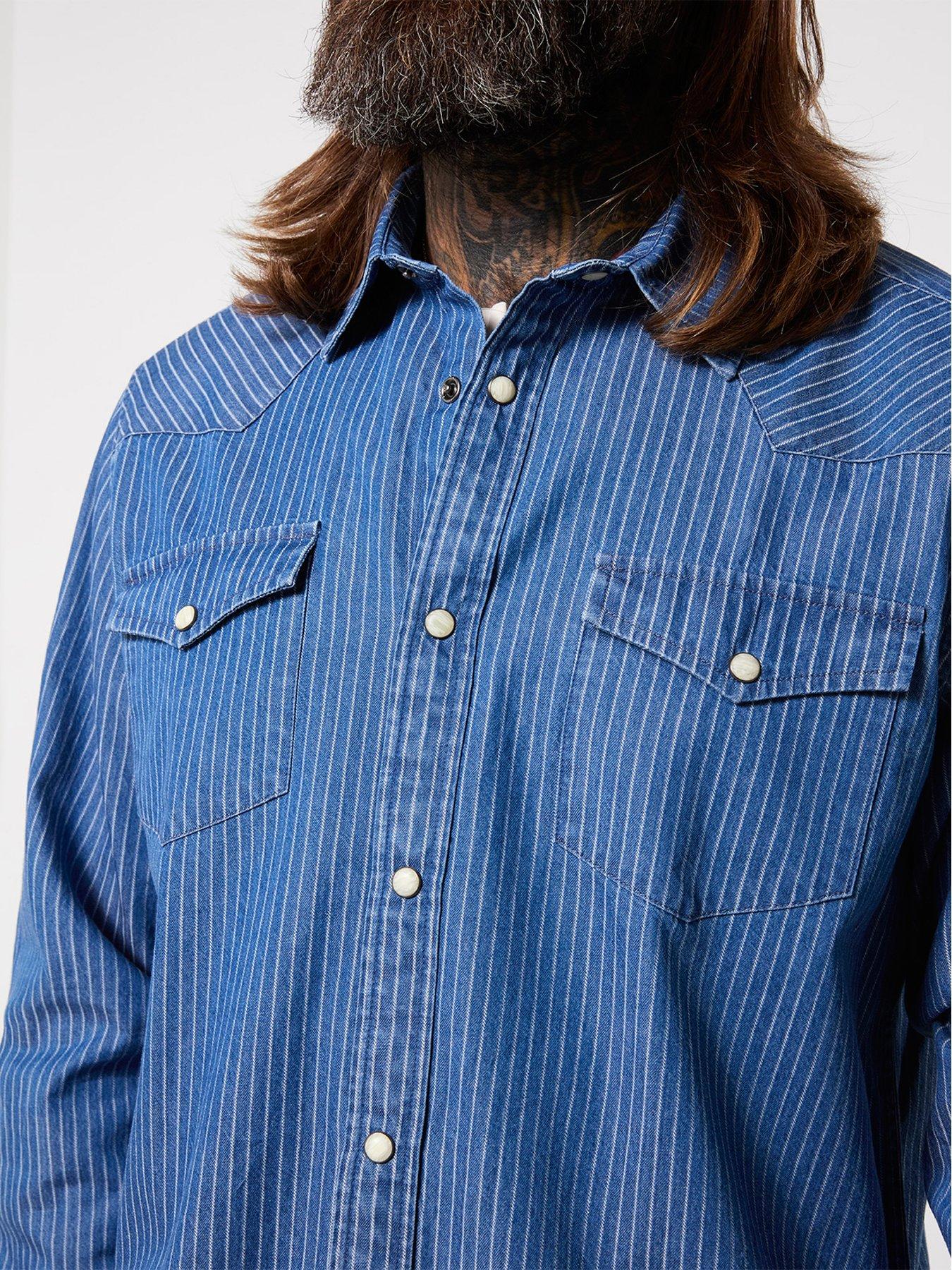 Image 4 of 6 of Joe Browns Yardline Stripe Denim Shirt