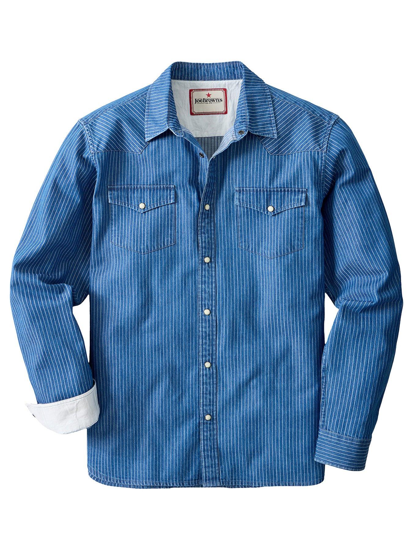 Image 5 of 6 of Joe Browns Yardline Stripe Denim Shirt