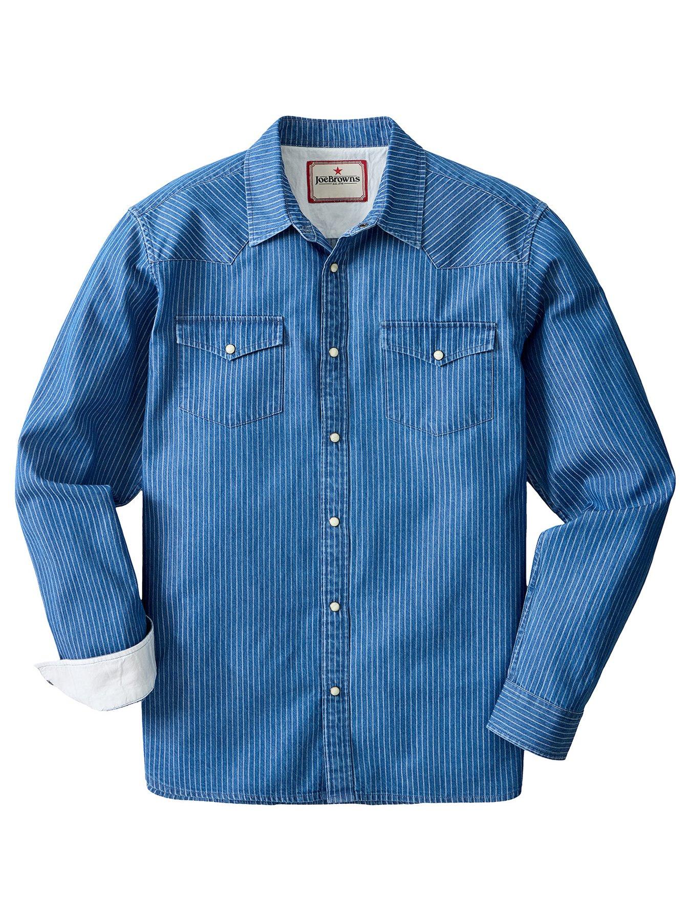 Image 6 of 6 of Joe Browns Yardline Stripe Denim Shirt