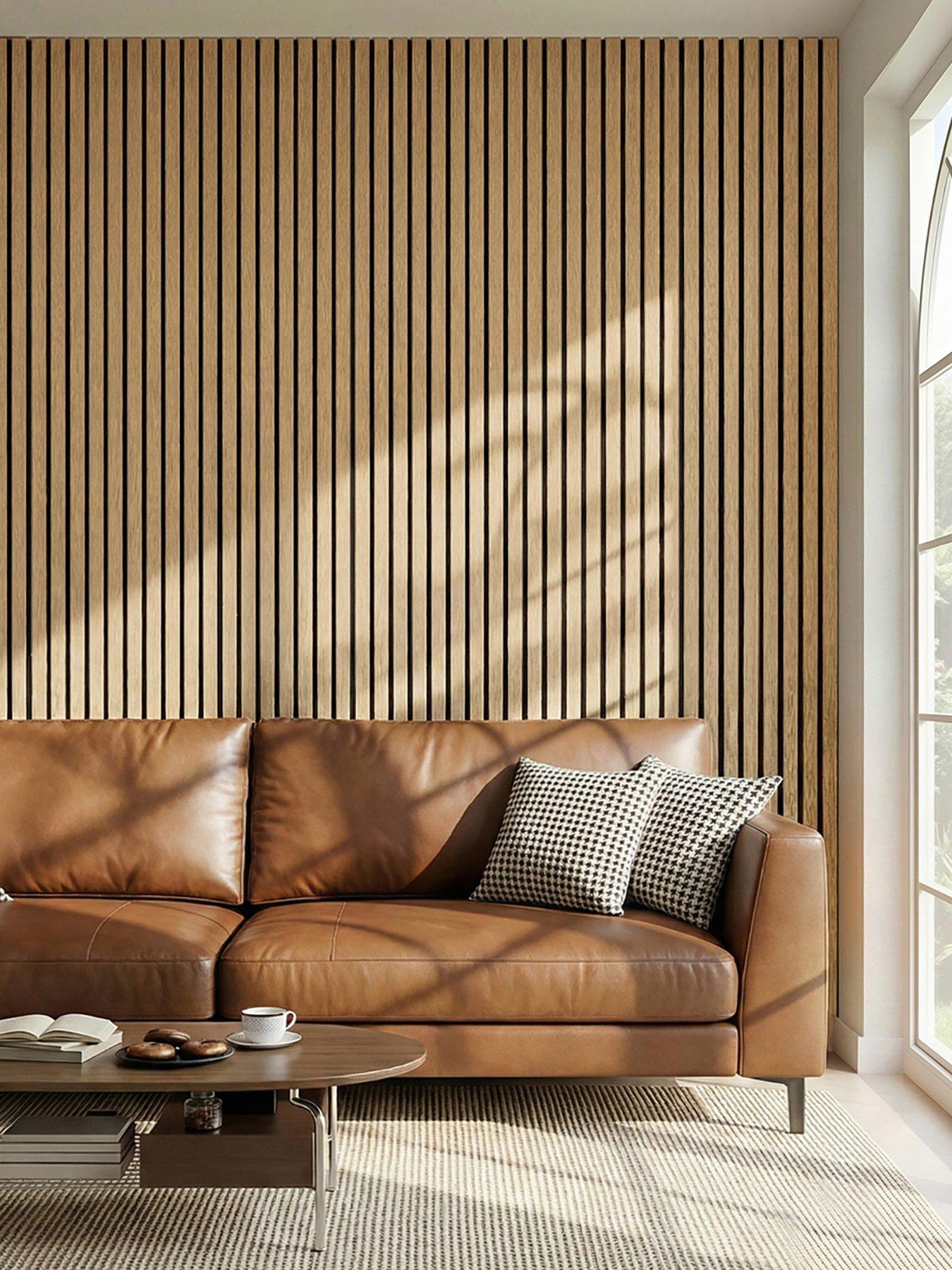 Image 5 of 7 of Living and Home Acoustic MDF Wall Panel Wenge Effect 60cm W x 120cm H