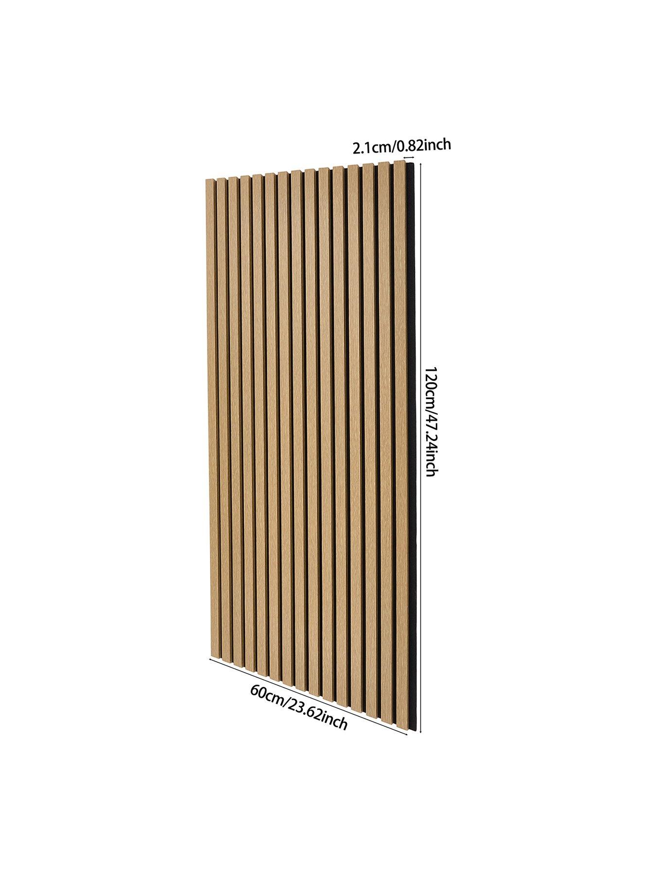 Image 7 of 7 of Living and Home Acoustic MDF Wall Panel Wenge Effect 60cm W x 120cm H